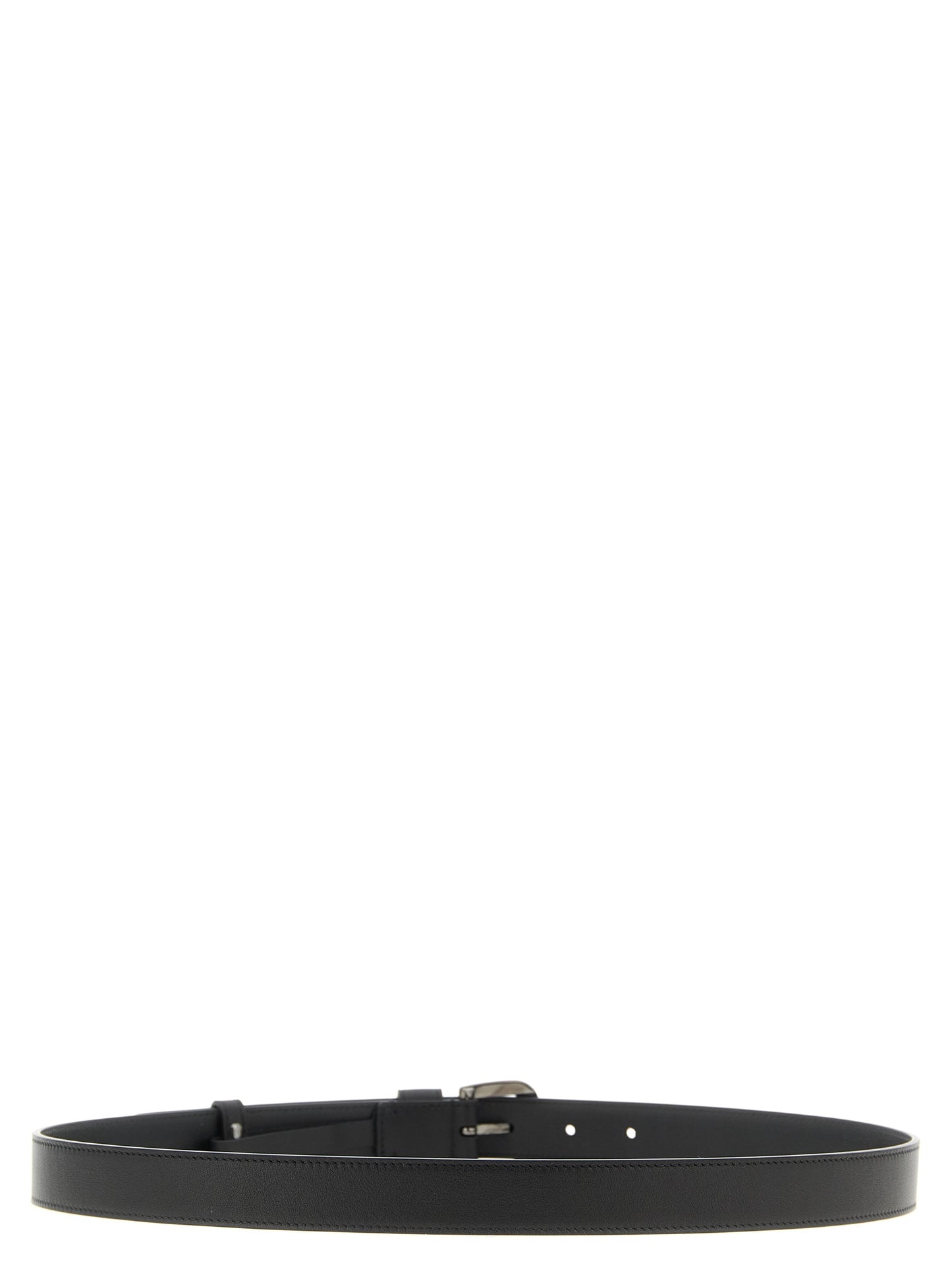 Belt by Valentino Garavani for men in calfskin leather black & signature features a bohemian chic silhouette, showcasing the bohemian chic V Logo Calfskin Leather Belt design with a sophisticated bohemian chic finish.