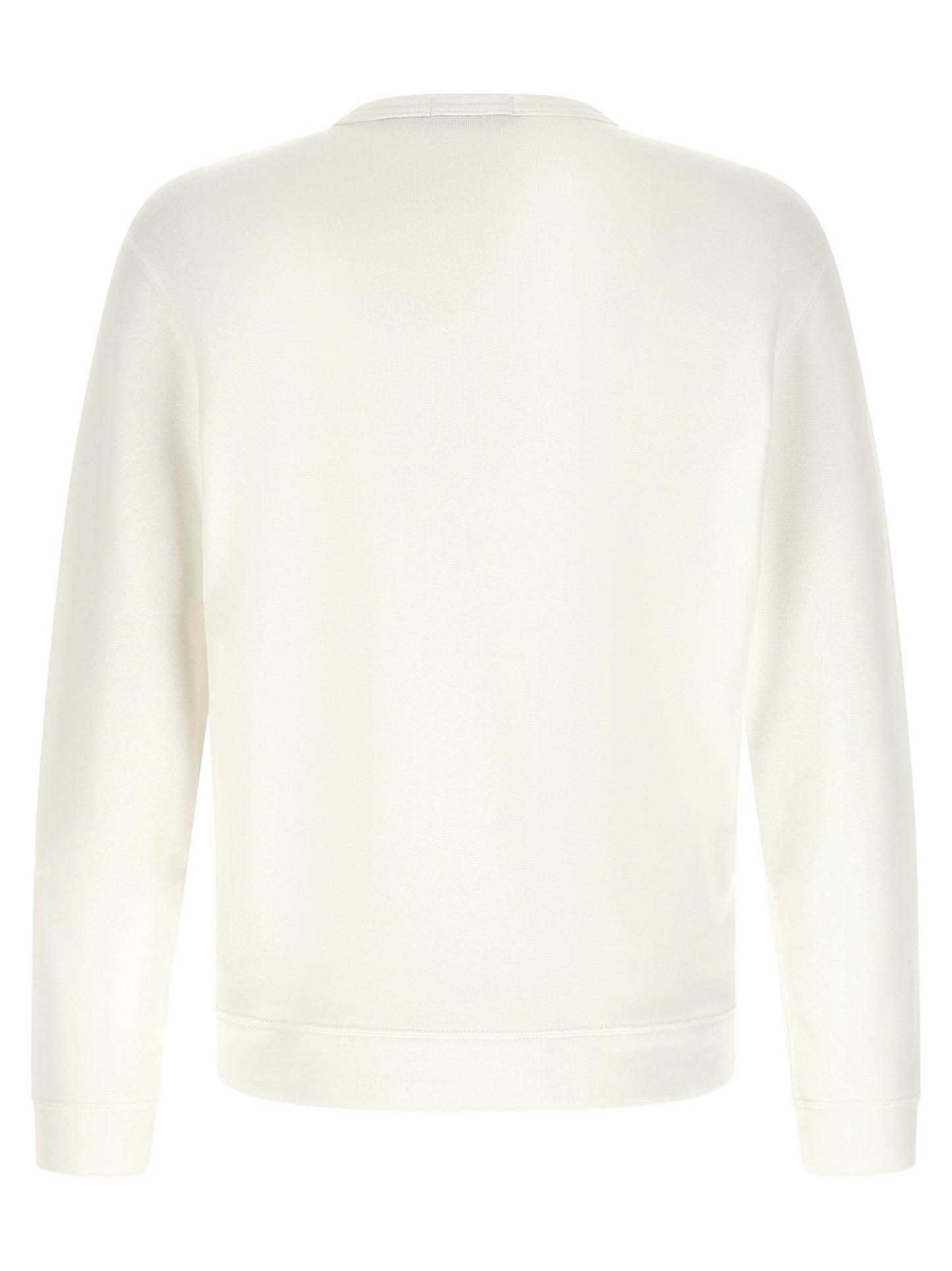 Sweatshirt by Polo Ralph Lauren for men in cotton polyester white showcases a slouchy chic silhouette, artfully detailed with a slouchy chic crew neckline and for a slouchy chic finish.