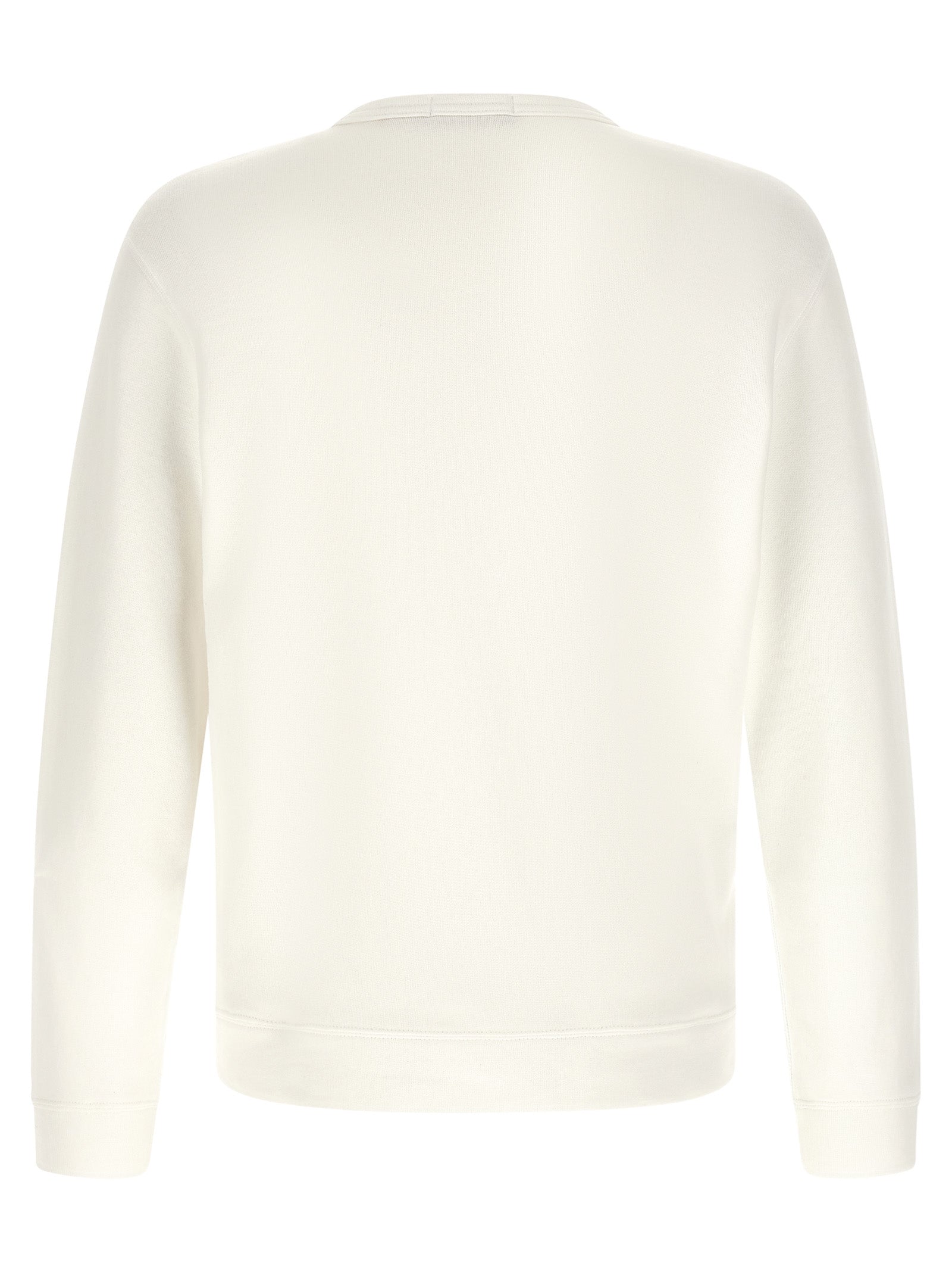 Sweatshirt by Polo Ralph Lauren for men in cotton polyester white showcases a slouchy chic silhouette, artfully detailed with a slouchy chic crew neckline and for a slouchy chic finish.