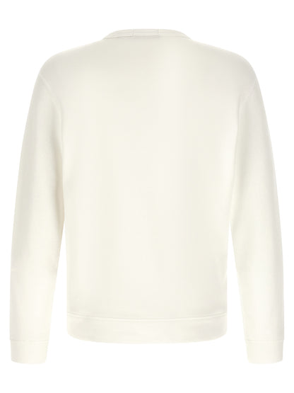 Sweatshirt by Polo Ralph Lauren for men in cotton polyester white showcases a slouchy chic silhouette, artfully detailed with a slouchy chic crew neckline and for a slouchy chic finish.