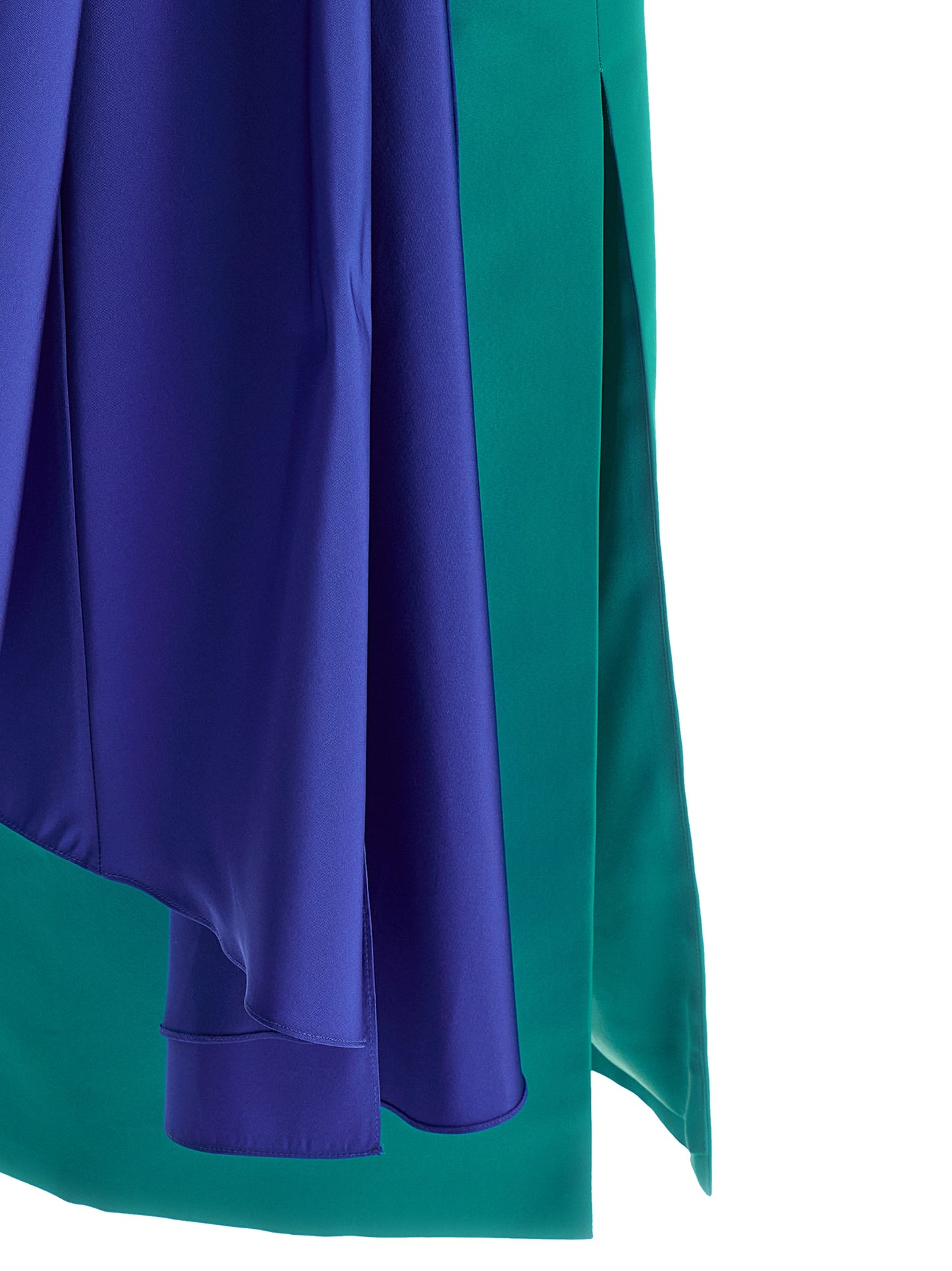 Dress by Carolina Herrera for women in silk multicolor features an eye catching silhouette with a sophisticated , elegant , and a refined midi for a eye catching aesthetic.