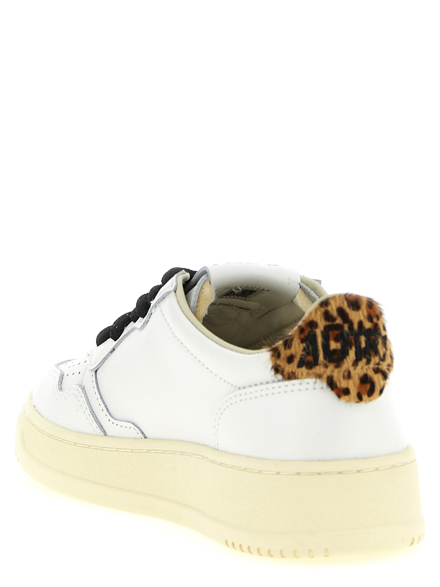 Autry Pony Women's Low Top Bos Taurus Cowhide Leather Sneakers - Animal Brown Signature Print