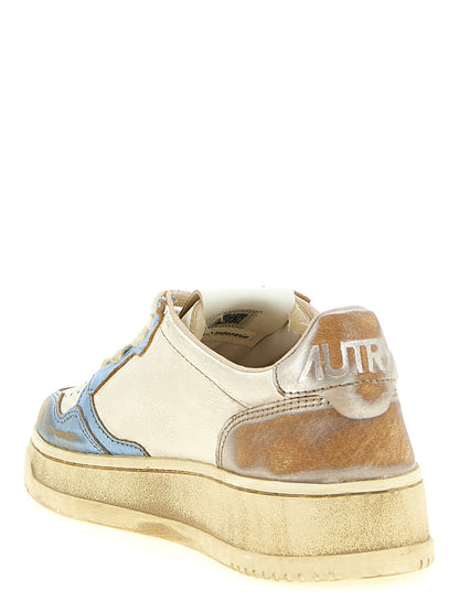 Sneakers by Autry for women in goat leather multicolor features an versatile design from the Women's Low Top Goat Leather Sneakers collection, highlighting a versatile low-top style for a premium, high-fashion look.