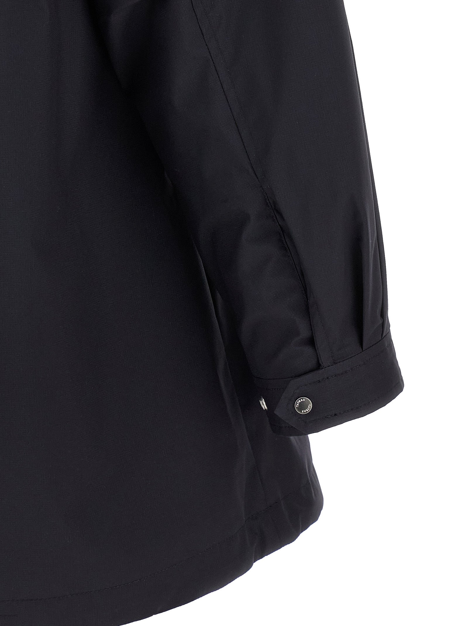 Windbreaker Jacket by Tatras for women in nylon fabric blue showcases a modern silhouette, integrating lightweight & windproof and a modern high-neck neckline for a sophisticated finish.