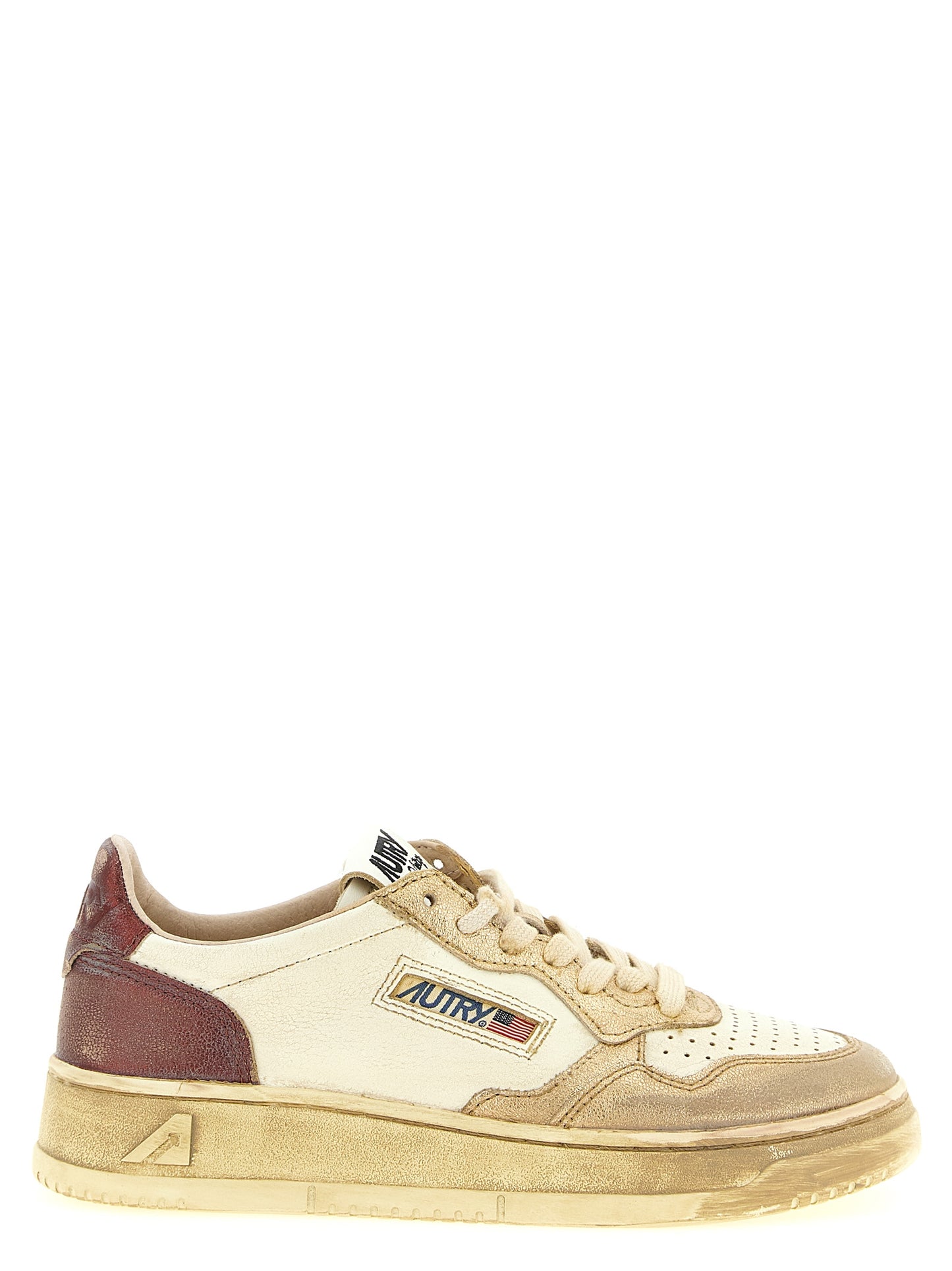 Sneakers by Autry for women in cowhide leather multicolor features an timeless silhouette from the Women's Low Top Cowhide Leather Sneakers collection, showcasing a signature low-top style with an timeless finish.