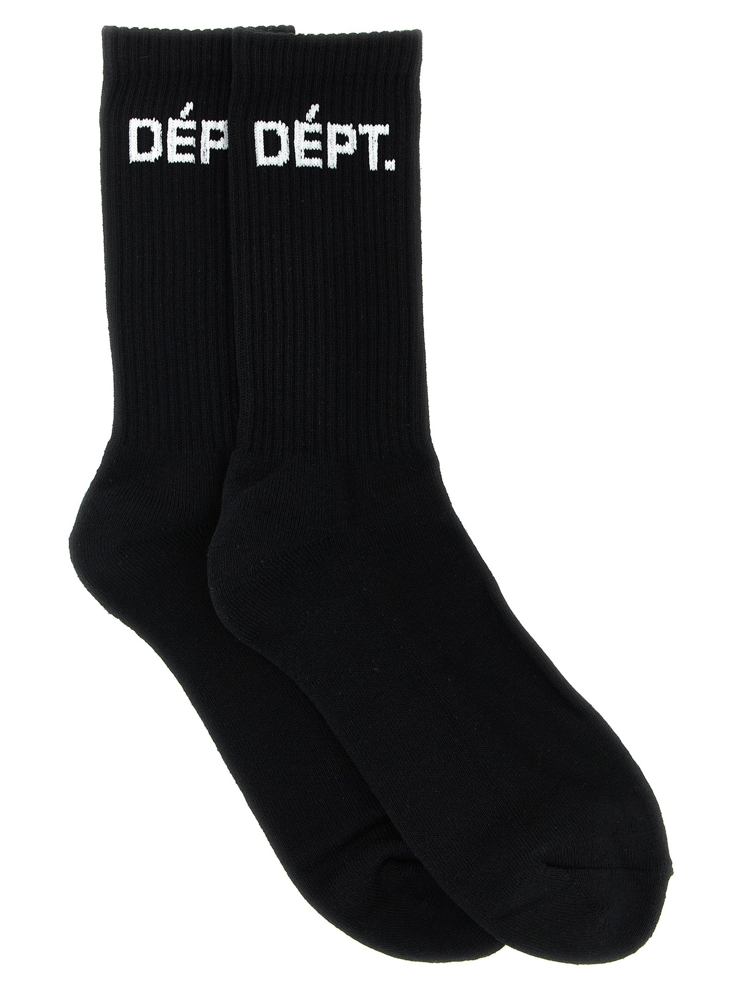 GALLERY DEPT. Men's Stretch Polyester Cotton Socks - Bicolour Black White