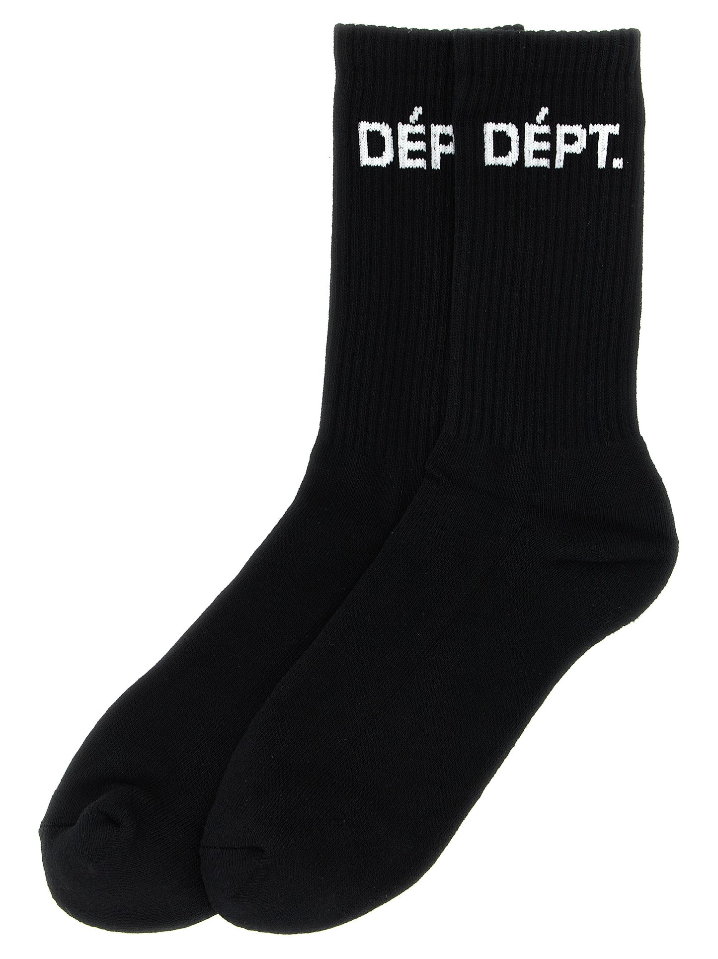 GALLERY DEPT. Men's Stretch Polyester Cotton Socks - Bicolour Black White