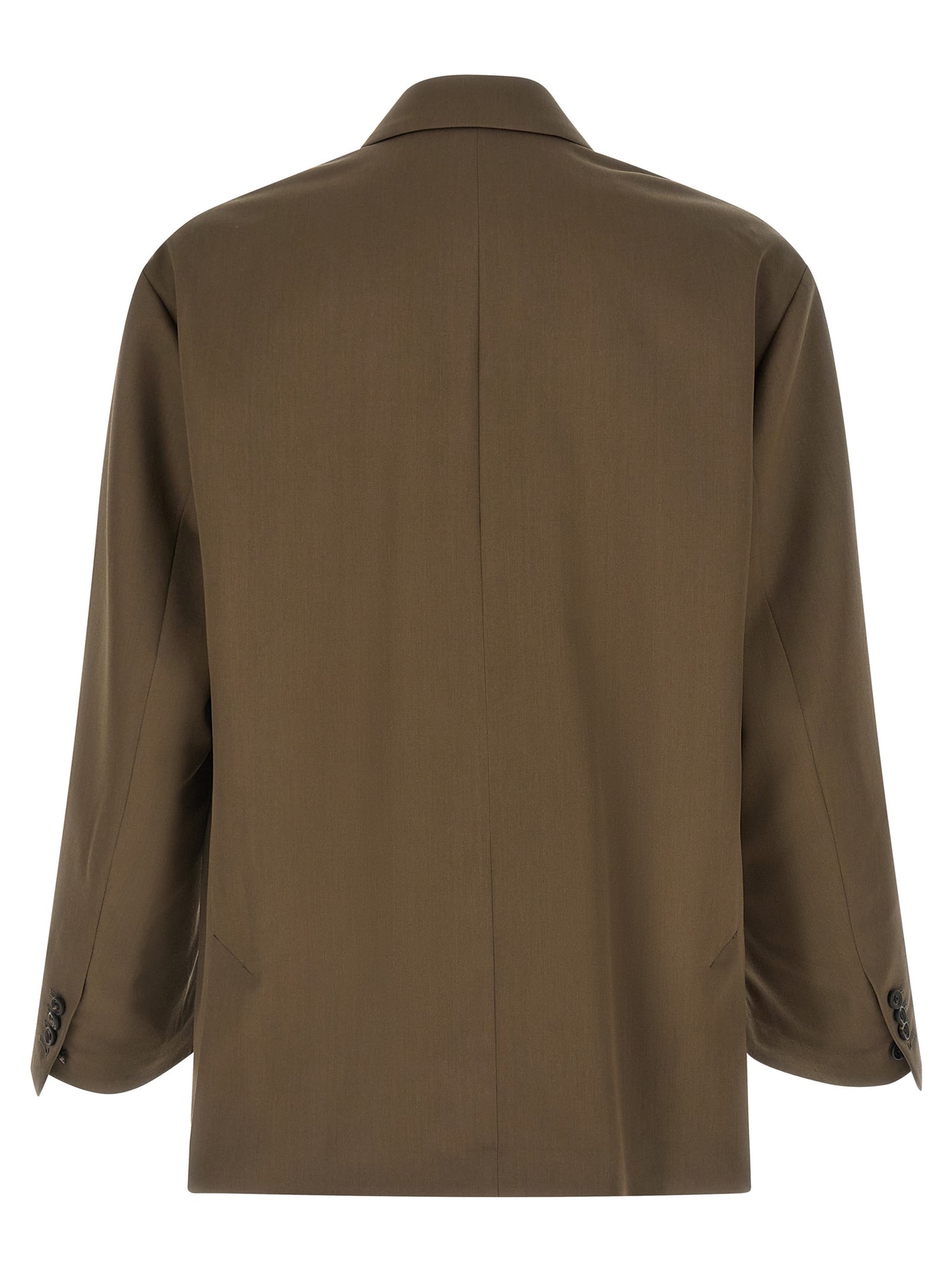 This Blazer by SSSTEIN for men in cupro wool bicolour, green & horn presents a tailored silhouette, meticulously tailored with a tailored and distinctive for a tailored finish.