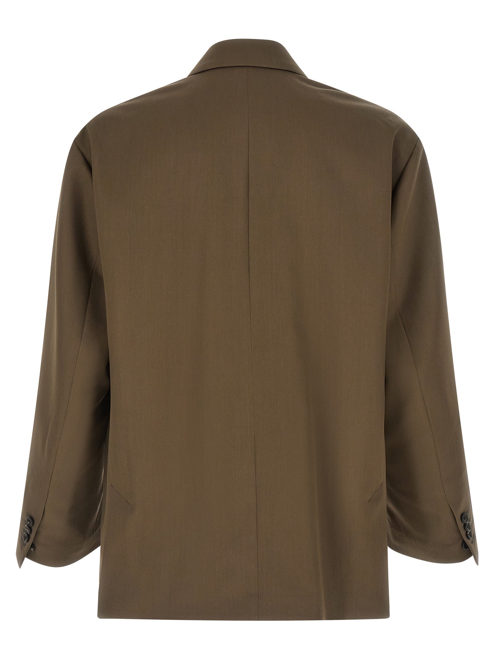 This Blazer by SSSTEIN for men in cupro wool bicolour, green & horn presents a tailored silhouette, meticulously tailored with a tailored and distinctive for a tailored finish.