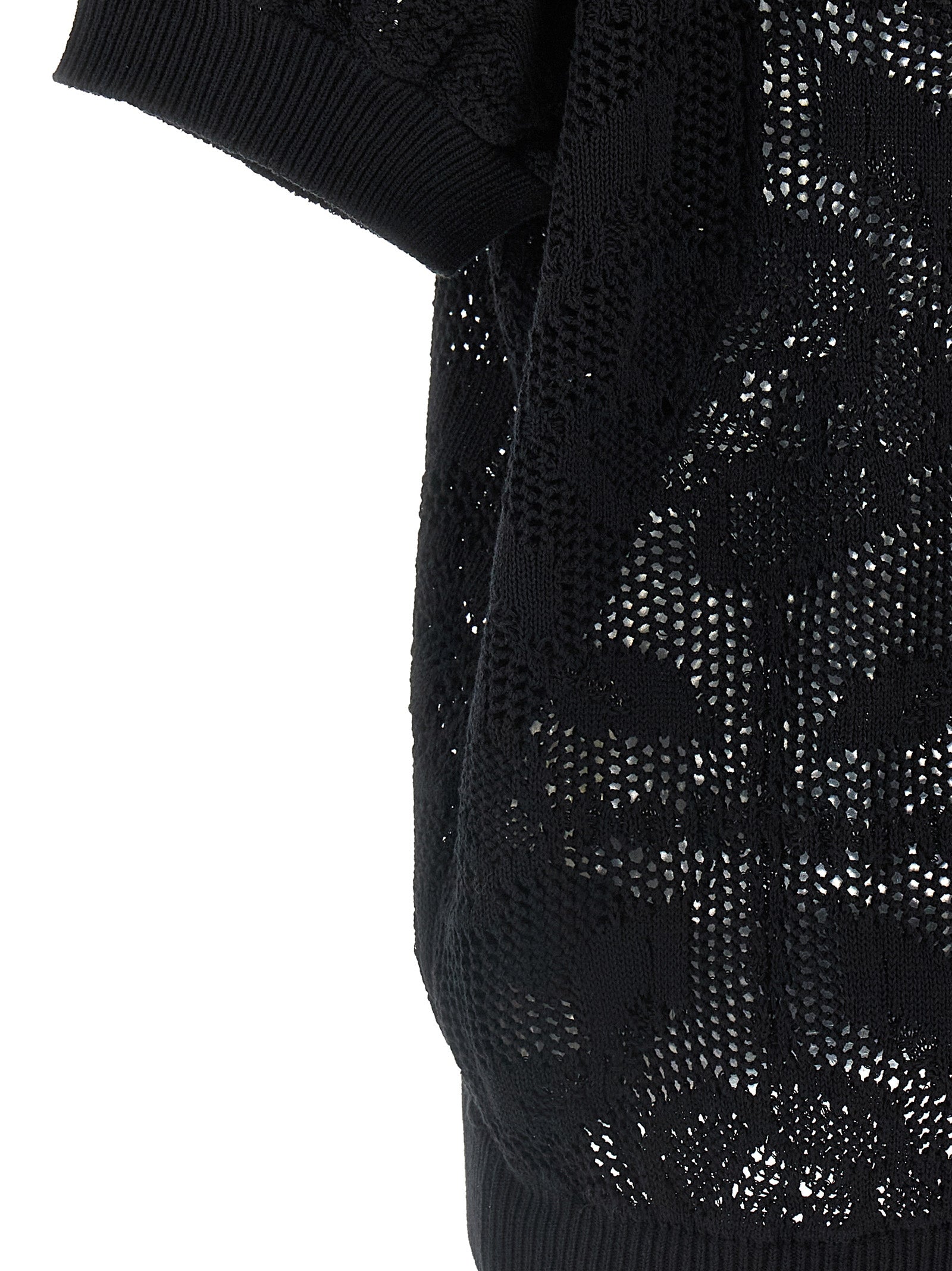 Cardigan by NUDE for women in cotton black & nude features a nuanced silhouette with a refined and nuanced detailing for a sophisticated look.