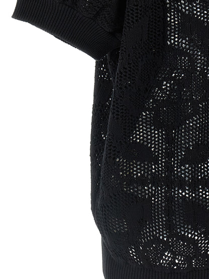 Cardigan by NUDE for women in cotton black & nude features a nuanced silhouette with a refined and nuanced detailing for a sophisticated look.