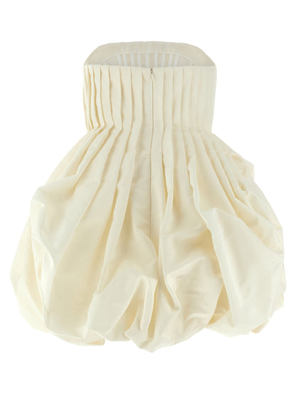 Carolina Herrera White Silk Short Dress