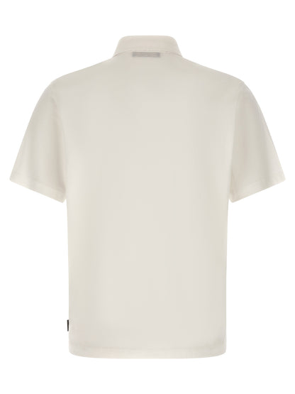 Polo Shirt by ZANONE for men in cotton & silk white presents a distinguished silhouette, showcasing a sophisticated and distinguished for a truly distinguished finish.