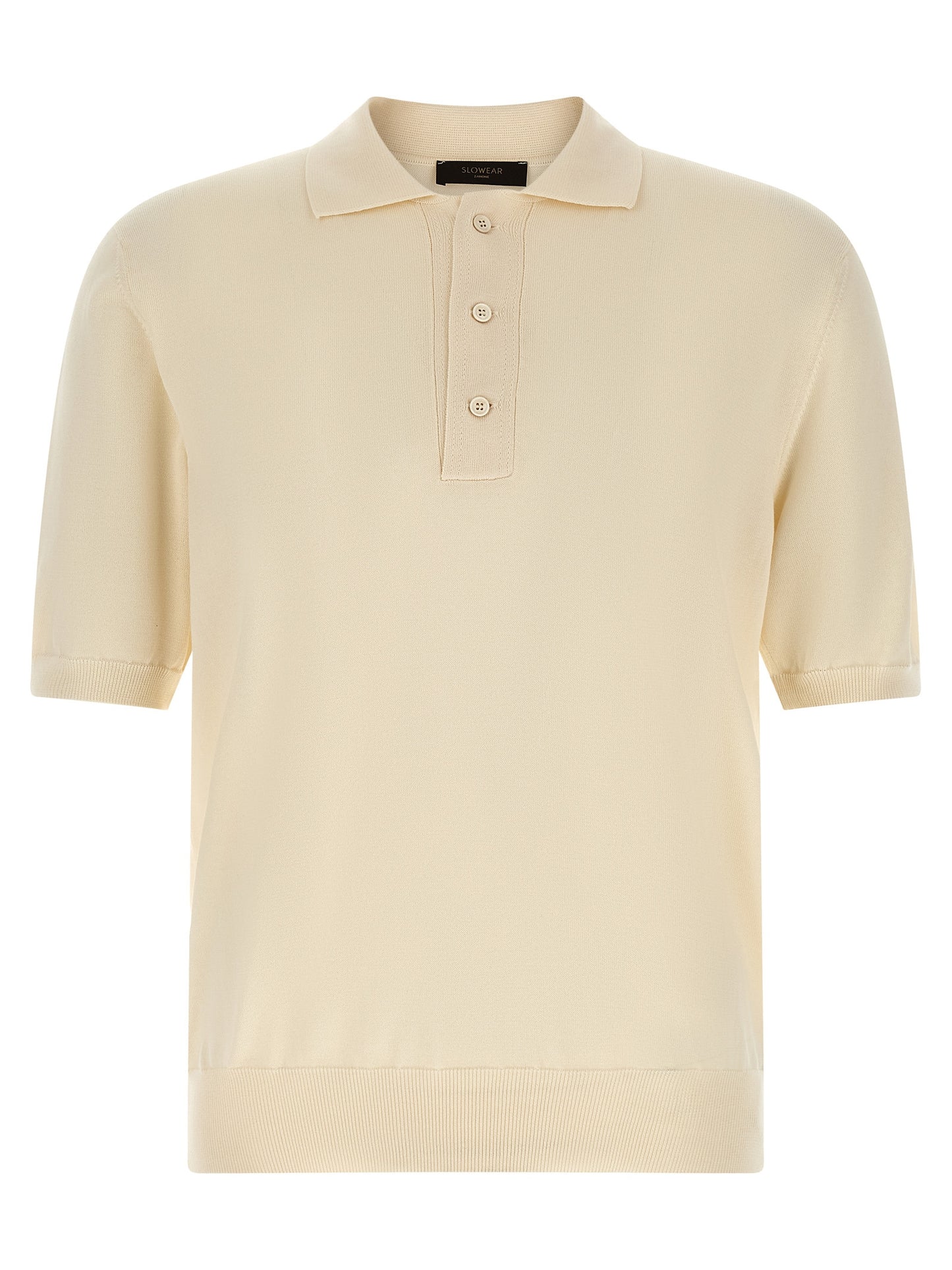 Polo Shirt by ZANONE for men in cotton beige presents a distinguished silhouette, showcasing a sophisticated and distinguished short-sleeve for a truly distinguished finish.