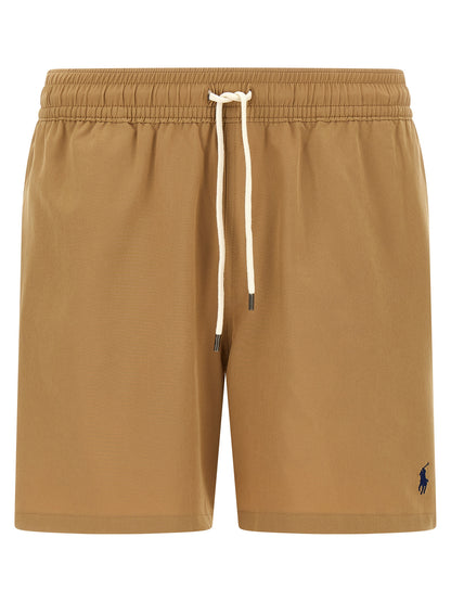 Short Trousers by Polo Ralph Lauren for men in stretch polyester mesh beige features an effortlessly chic with a short and that creates a effortlessly chic and tailored silhouette.