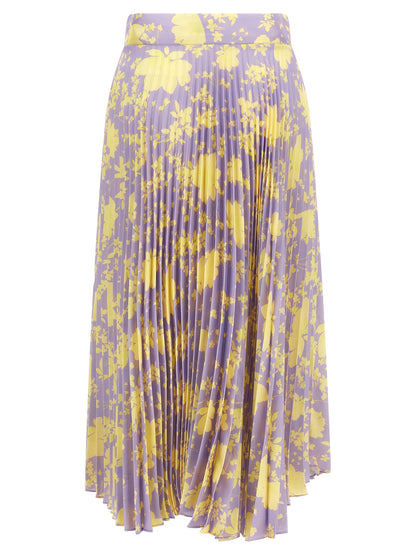 CATALINA Purple Recycled Polyester Midi Skirt
