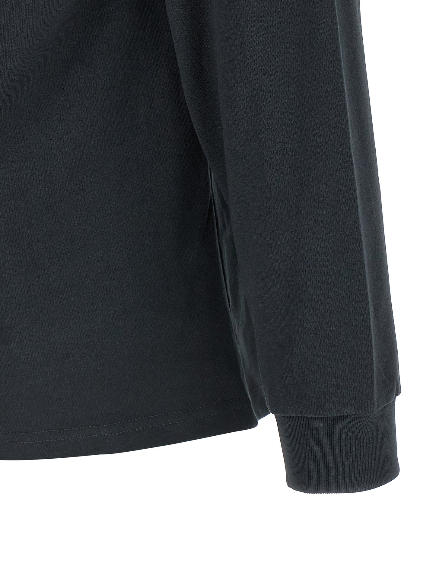 Activewear T-Shirt by Gramicci for men in cotton black & print features a dynamic silhouette with and enhanced by functional .