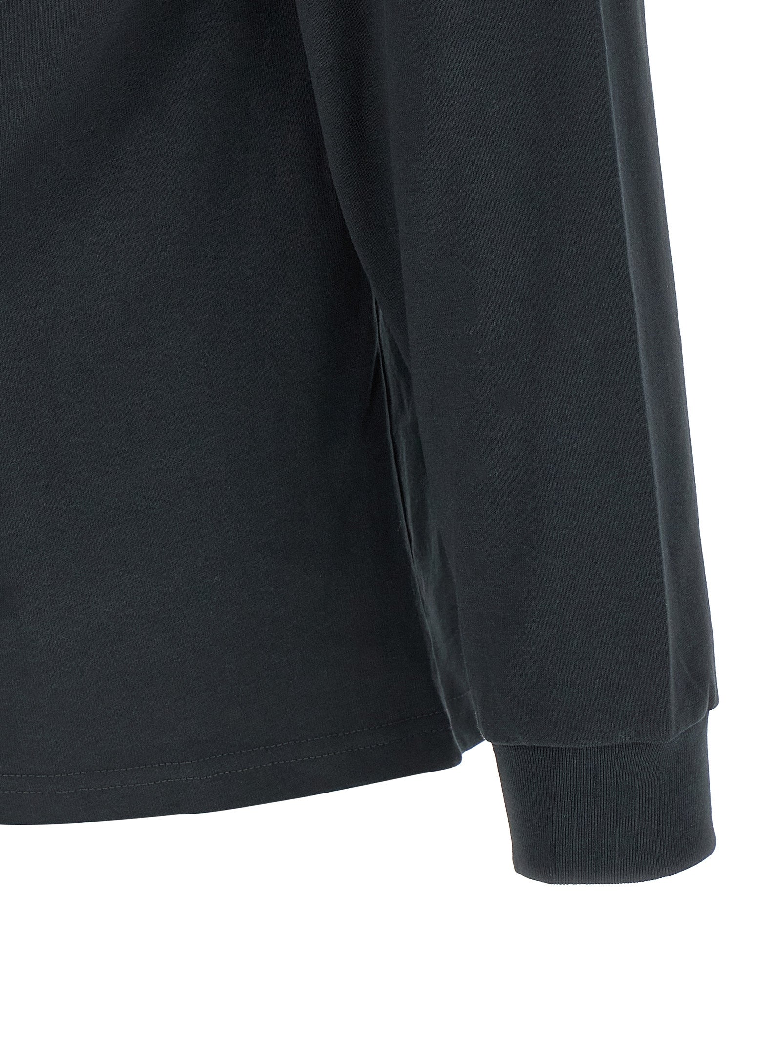 Activewear T-Shirt by Gramicci for men in cotton black & print features a dynamic silhouette with and enhanced by functional .