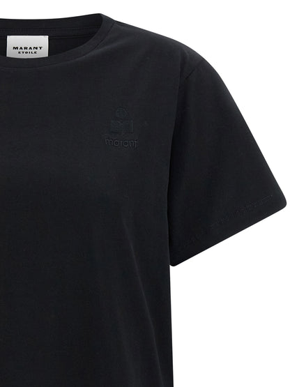 T-Shirt by Isabel Marant Étoile for women in cotton black & toile features an on trend silhouette, perfectly showcasing a on trend and crew neckline for an elevated aesthetic.