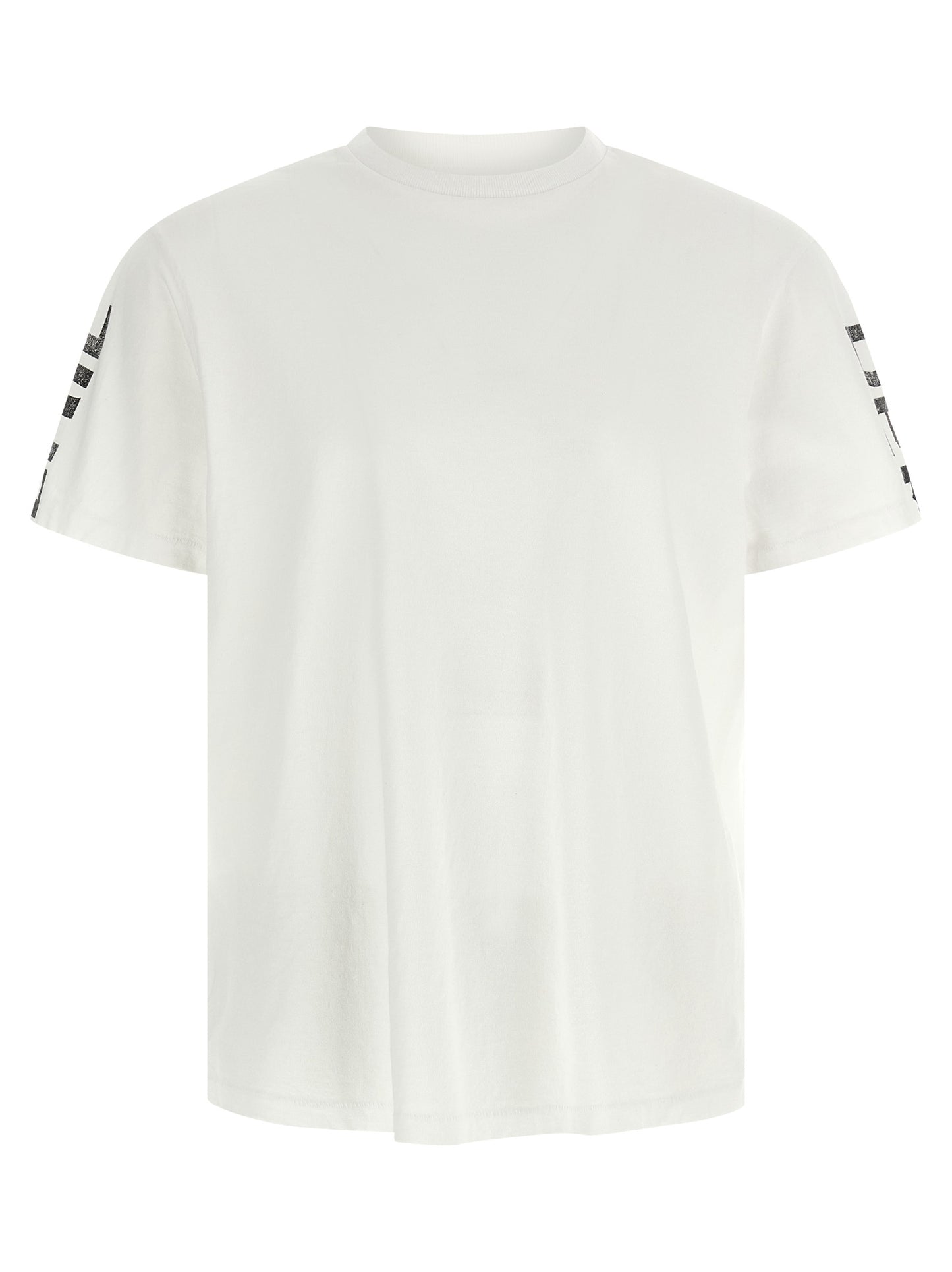 T-Shirt by GALLERY DEPT. for men in cotton white & print showcases a fashionable silhouette, elegantly detailed with a fashionable short-sleeve and crew neckline for a sophisticated, high-fashion look.
