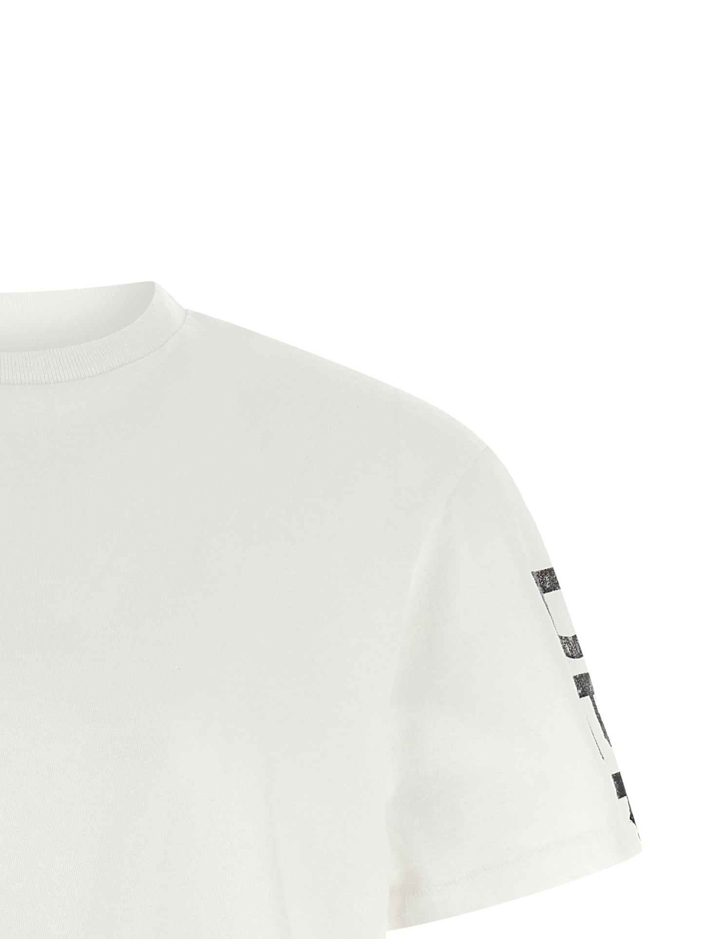 T-Shirt by GALLERY DEPT. for men in cotton white & print showcases a chic silhouette, artfully detailed with a chic crew neckline and for a chic finish.