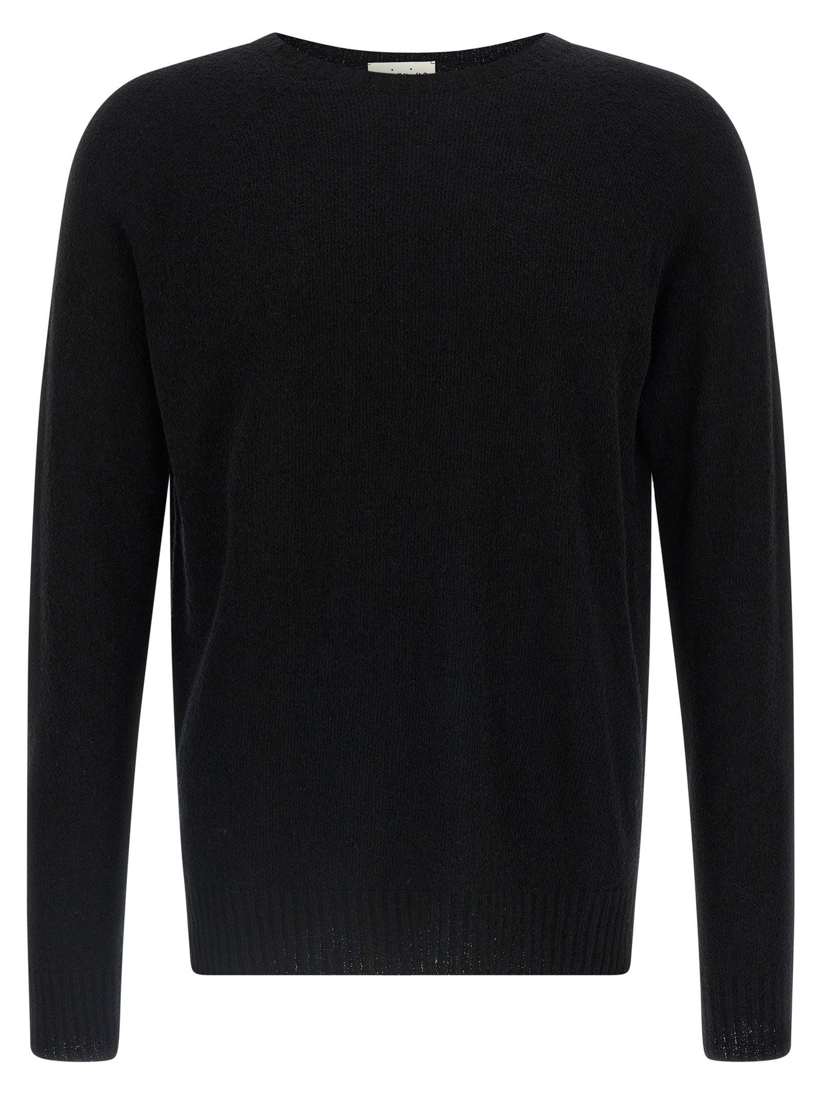 Cardigan by MA'RY'YA for men in polyamide modacrylic & cotton black features an impeccable silhouette, showcasing a sophisticated boat neckline and detail for a truly impeccable finish.
