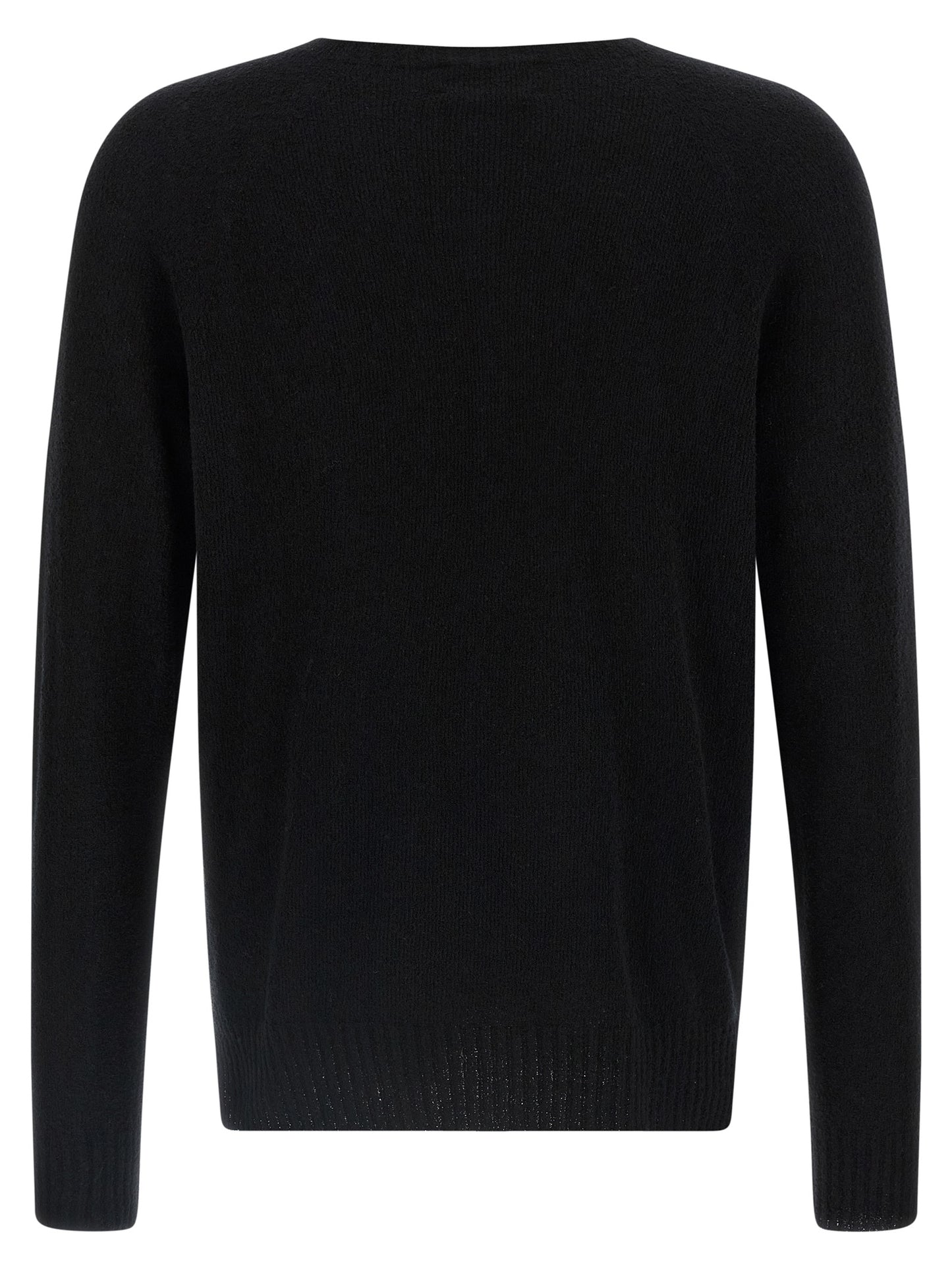 Cardigan by MA'RY'YA for men in polyamide modacrylic & cotton black features a dramatic silhouette, showcasing a sophisticated boat neckline and dramatic detail for a timeless, premium look.