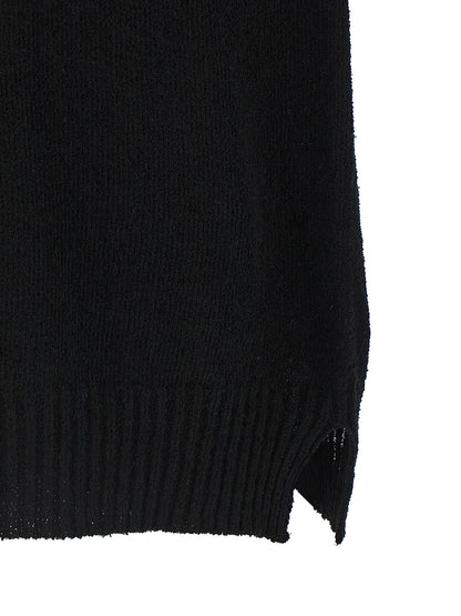 Polo Shirt by MA'RY'YA for men in polyamide modacrylic cotton black showcases a sharp silhouette, detailed with a refined and sharp for a sophisticated finish.