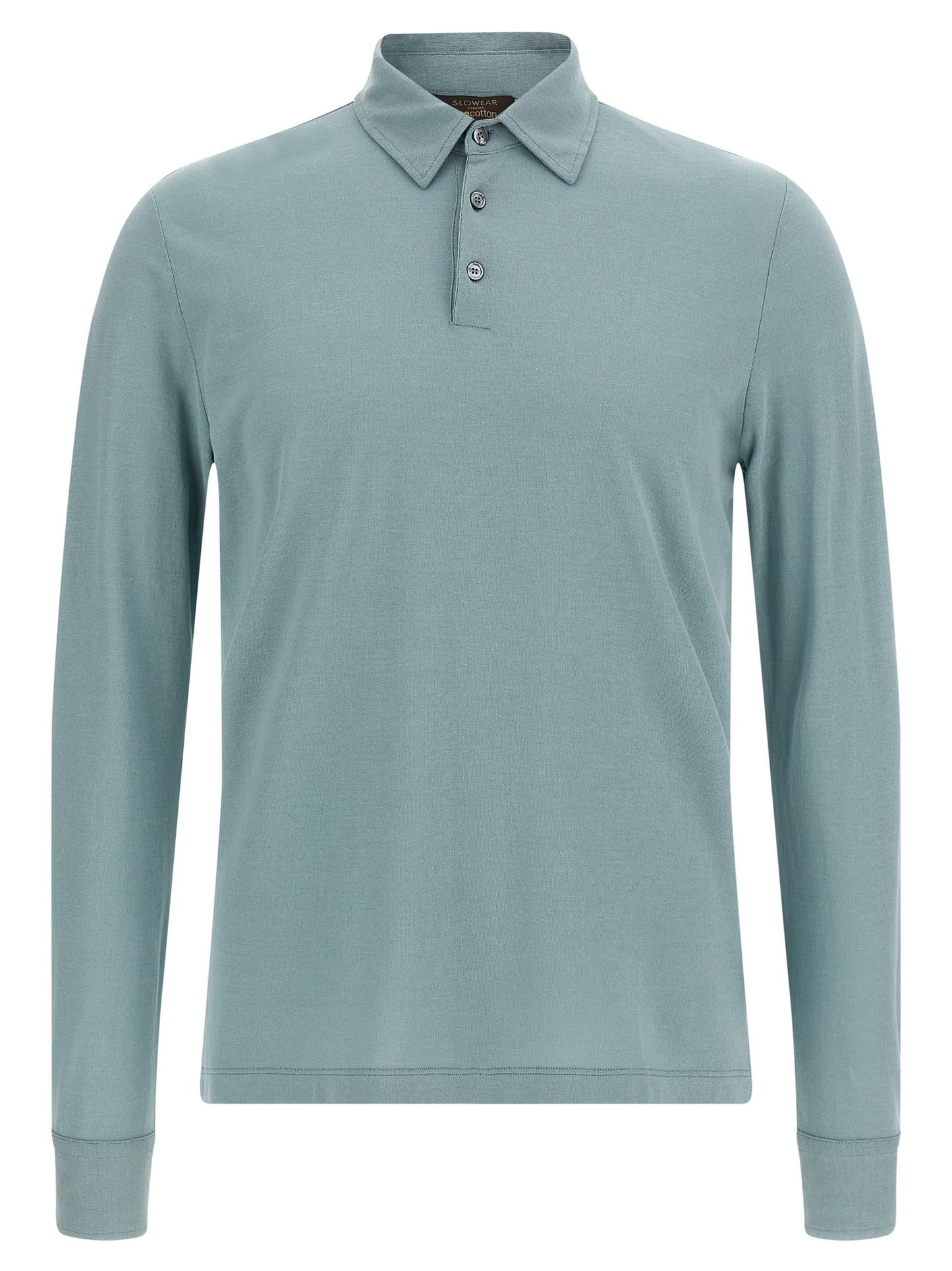 Polo Shirt by ZANONE for men in cotton light-blue presents a crisp silhouette, artfully detailed with a crisp and crisp .