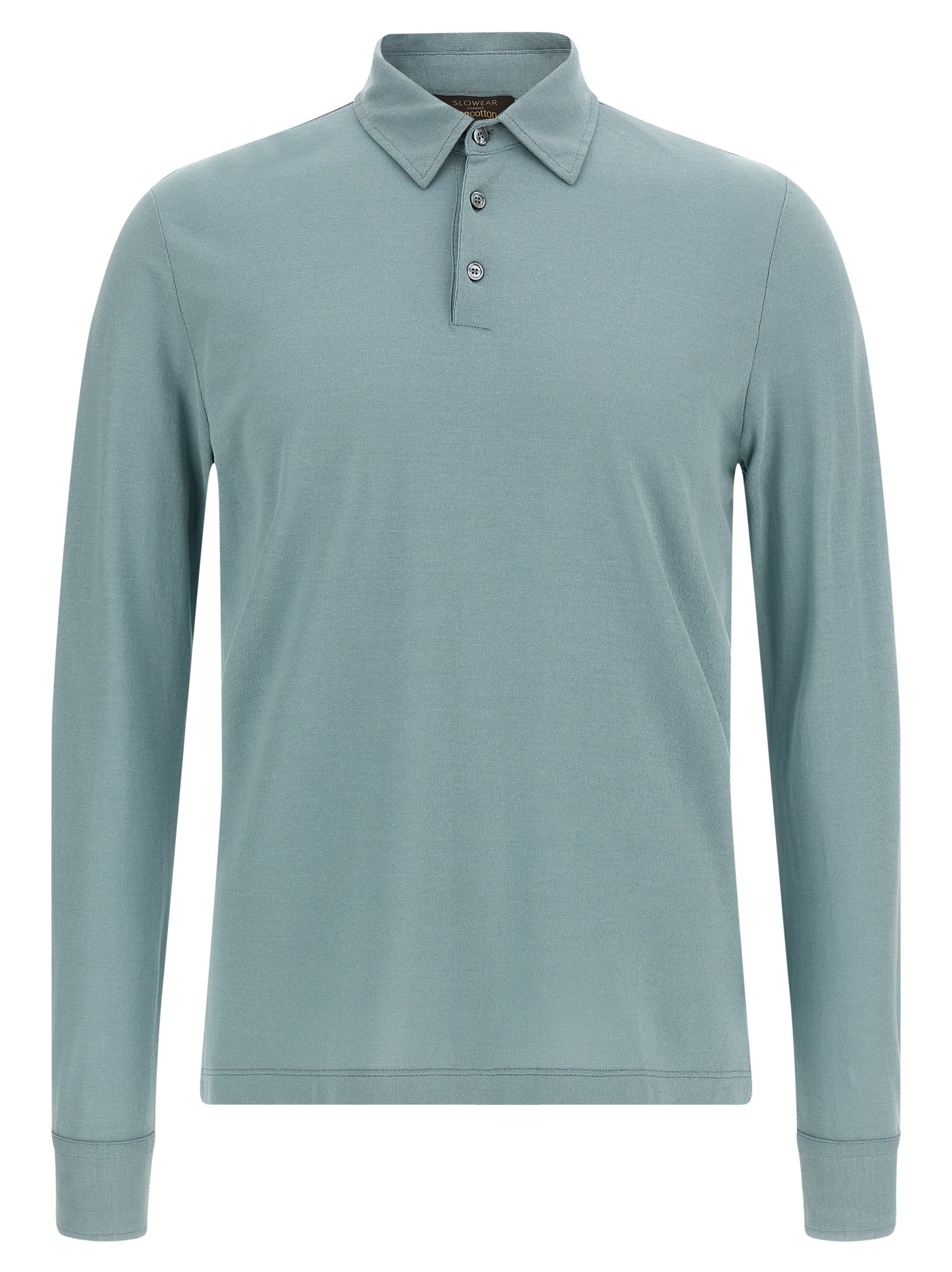Polo Shirt by ZANONE for men in cotton light-blue presents a crisp silhouette, artfully detailed with a crisp and crisp .