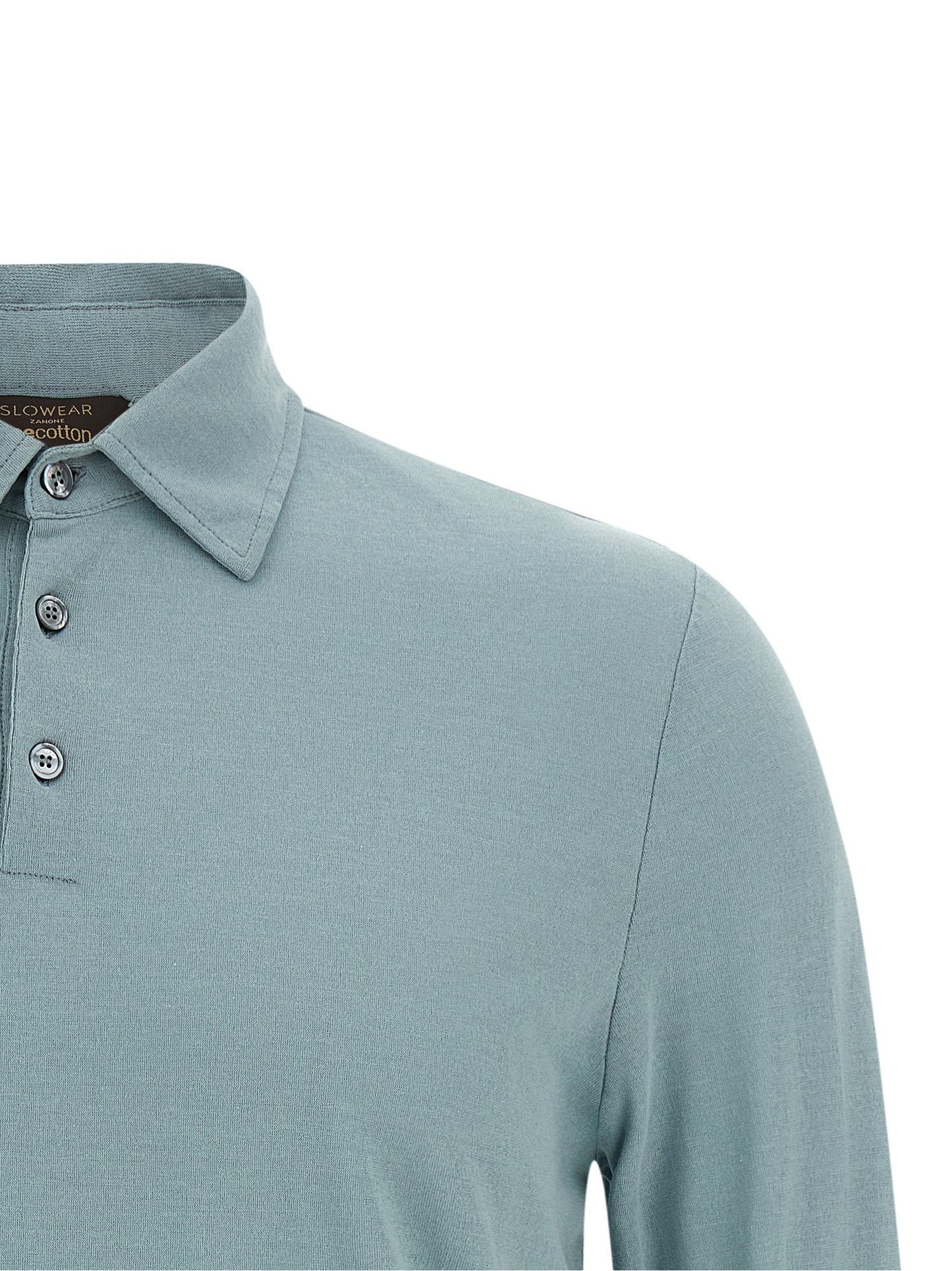 Polo Shirt by ZANONE for men in cotton light-blue presents a distinguished silhouette, showcasing a sophisticated and distinguished for a truly distinguished finish.