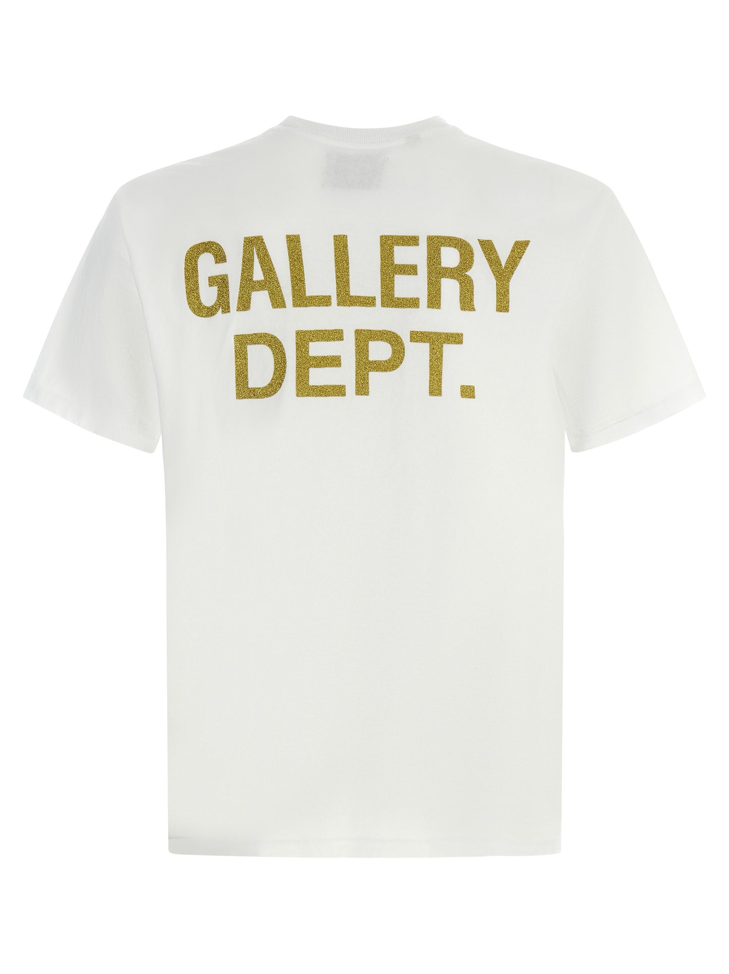 T-Shirt by GALLERY DEPT. for men in cotton gold, white & print showcases a chic silhouette, artfully detailed with a chic crew neckline and for a chic finish.