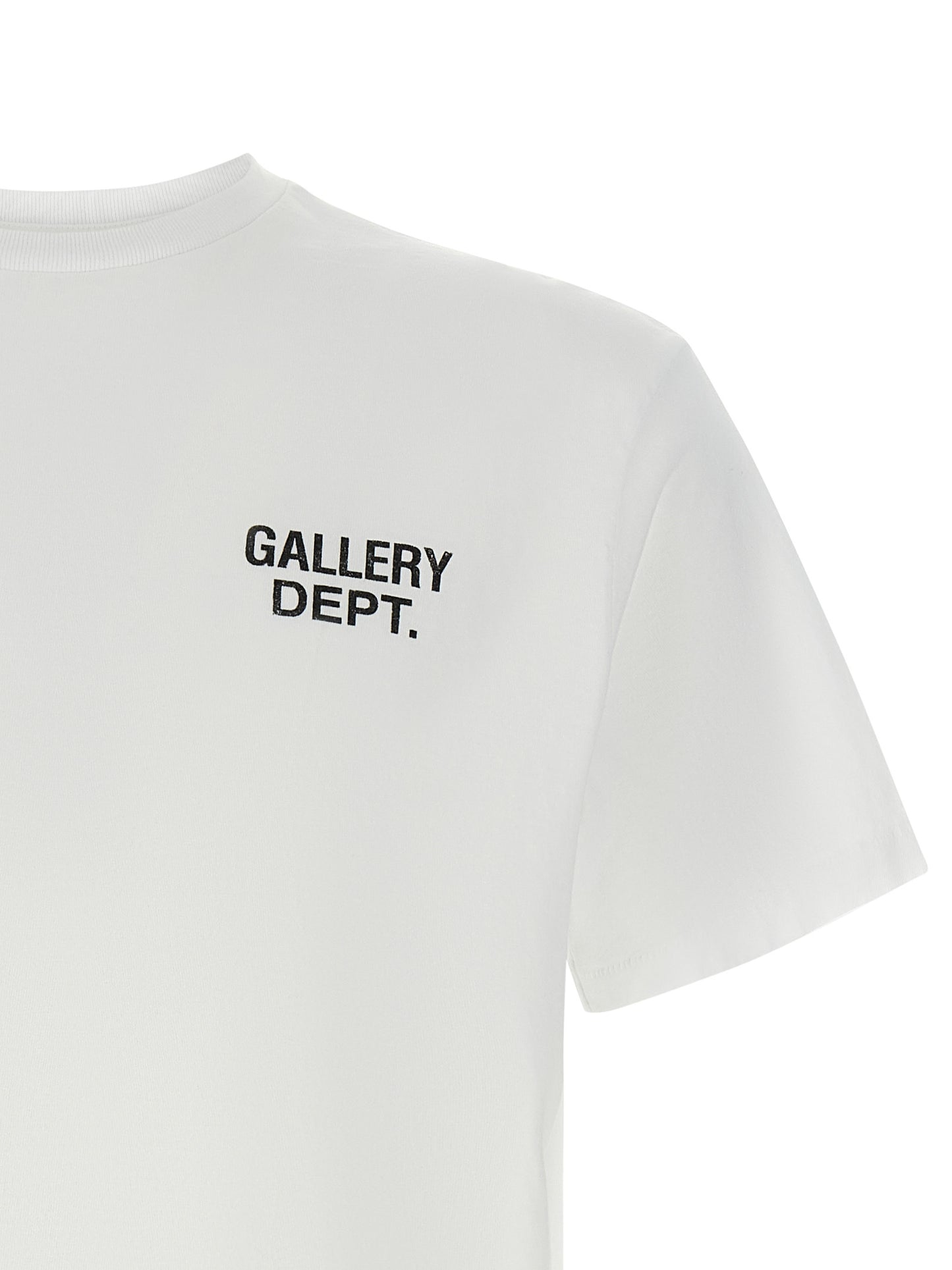 T-Shirt by GALLERY DEPT. for men in cotton gold, white & print features a plush silhouette, showcasing a sophisticated crew neckline and for a truly plush finish.