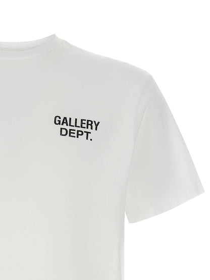 T-Shirt by GALLERY DEPT. for men in cotton gold, white & print features a plush silhouette, showcasing a sophisticated crew neckline and for a truly plush finish.