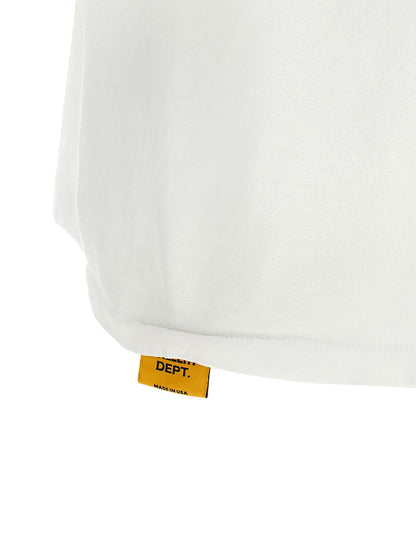 T-Shirt by GALLERY DEPT. for men in cotton gold, white & print features an on trend silhouette, perfectly showcasing a on trend and for an elevated aesthetic.
