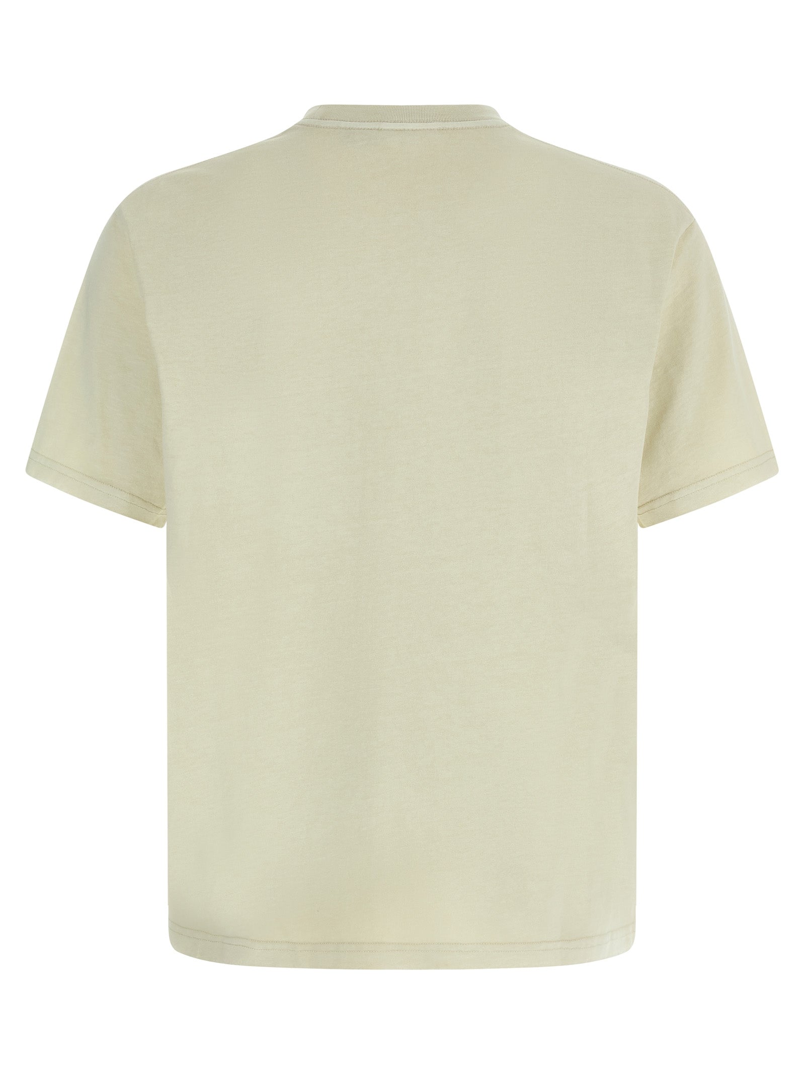 T-Shirt by Gramicci for men in cotton beige showcases a chic silhouette, artfully detailed with a chic crew neckline and for a chic finish.