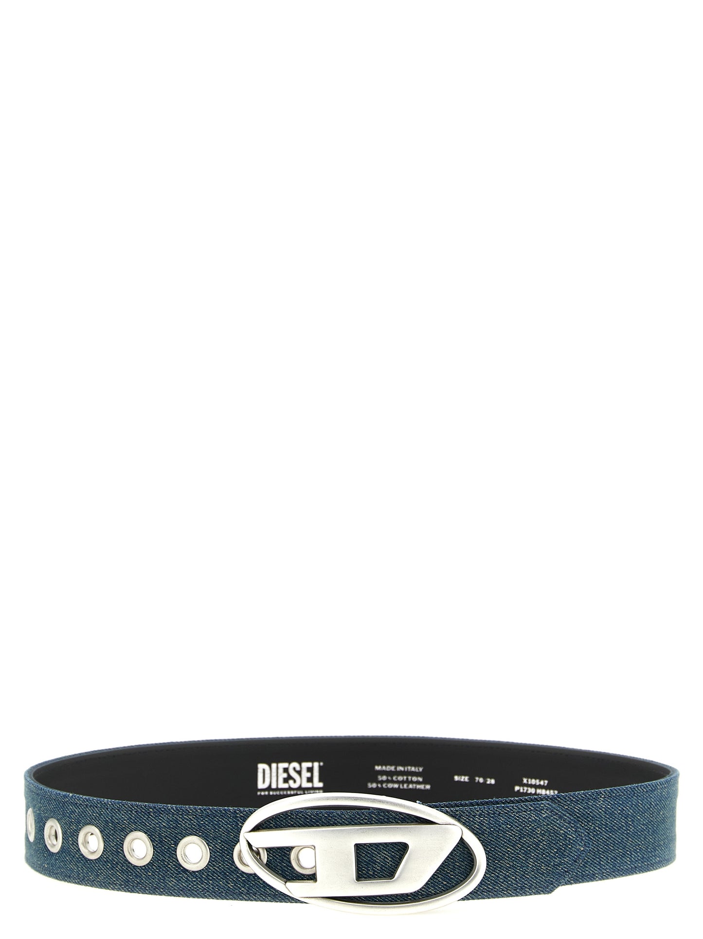 Belt by Diesel for women in denim cotton blue features an distinguished design, perfectly showcasing the sophisticated craftsmanship of this distinguished 1 Dr Denim Cotton Belt.