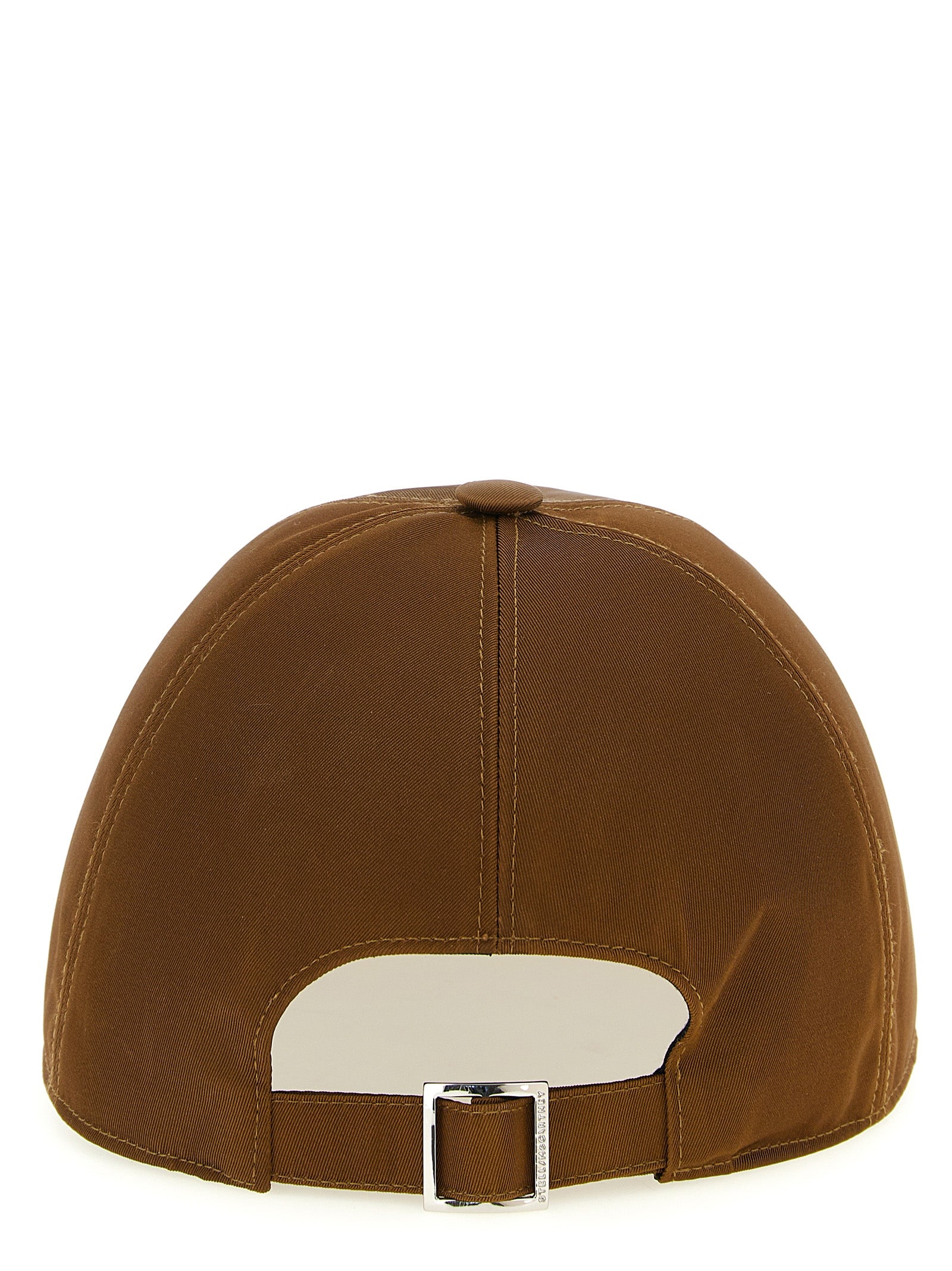 Baseball Cap by Stella McCartney for women in nylon & cotton brown presents a distinguished silhouette from the Nylon & Cotton Baseball Cap collection, showcasing a distinguished finish with refined distinguished details.