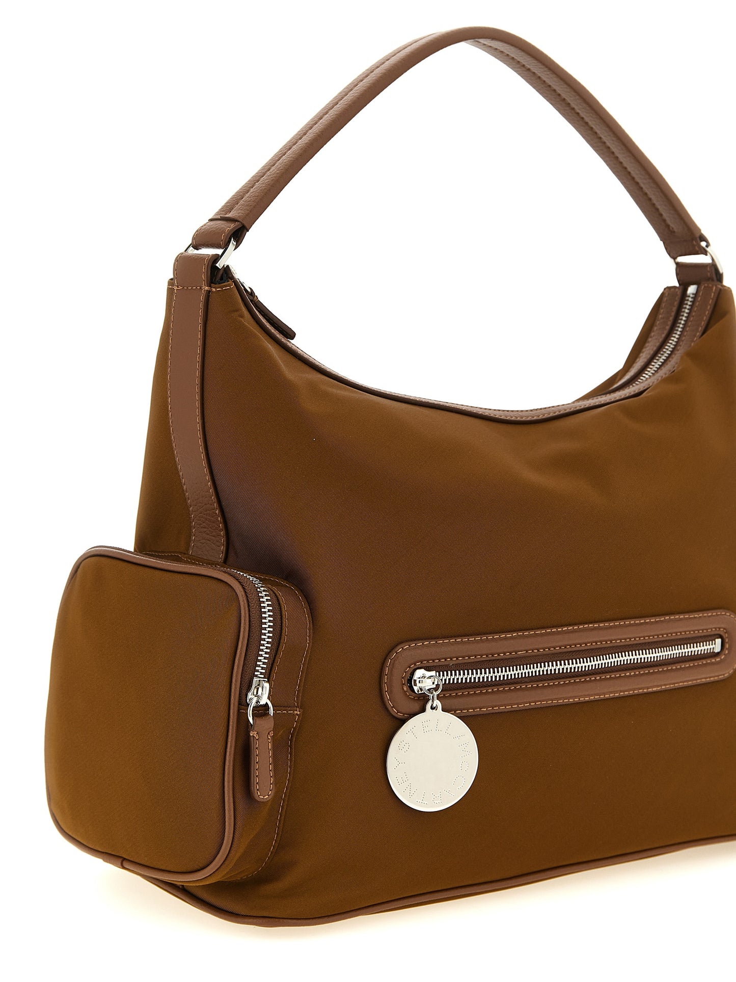 Shoulder Bag by Stella McCartney for women in polyamide leather brown features a effortless chic silhouette with a secure , ample , and versatile shoulder-strap for a effortless chic finish.