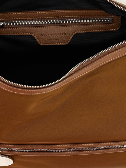 Shoulder Bag by Stella McCartney for women in polyamide leather brown features a stately silhouette, showcasing a secure , ample , and stately shoulder-strap for a stately finish.