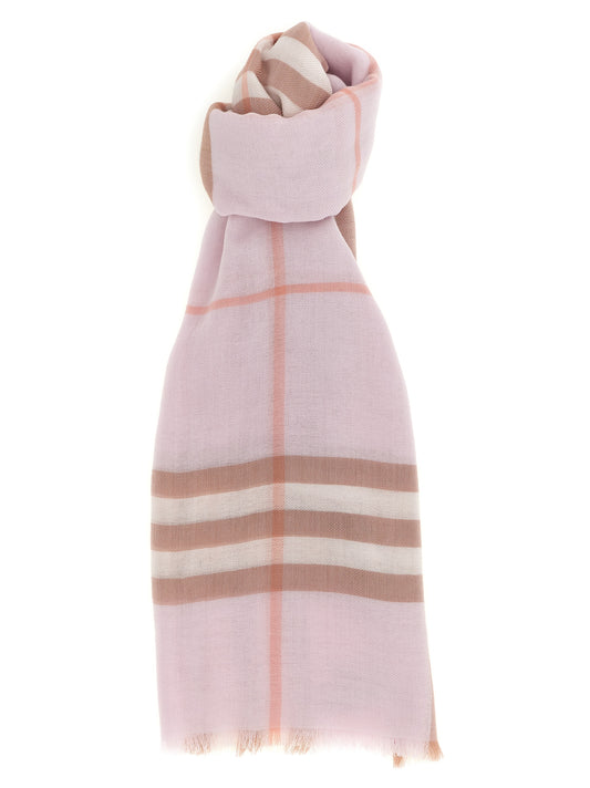 Burberry Wool Face Mask - Multicolor Pink