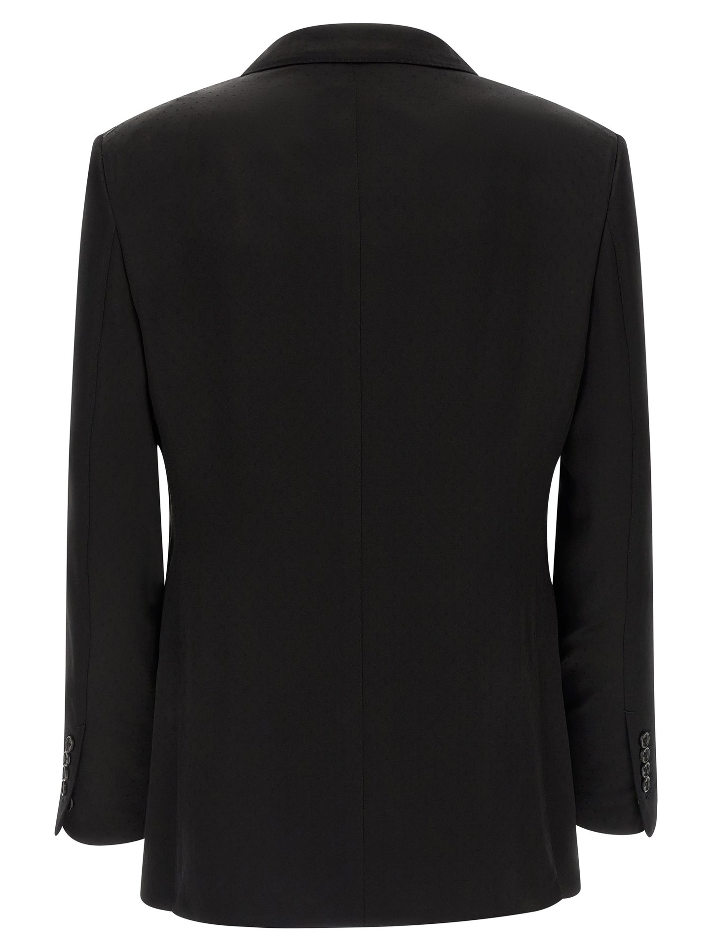 Blazer by Tom Ford for men in viscose silk & cupro black, horn & patterned features an sartorial silhouette, showcasing a sophisticated and sartorial for a truly sartorial finish.