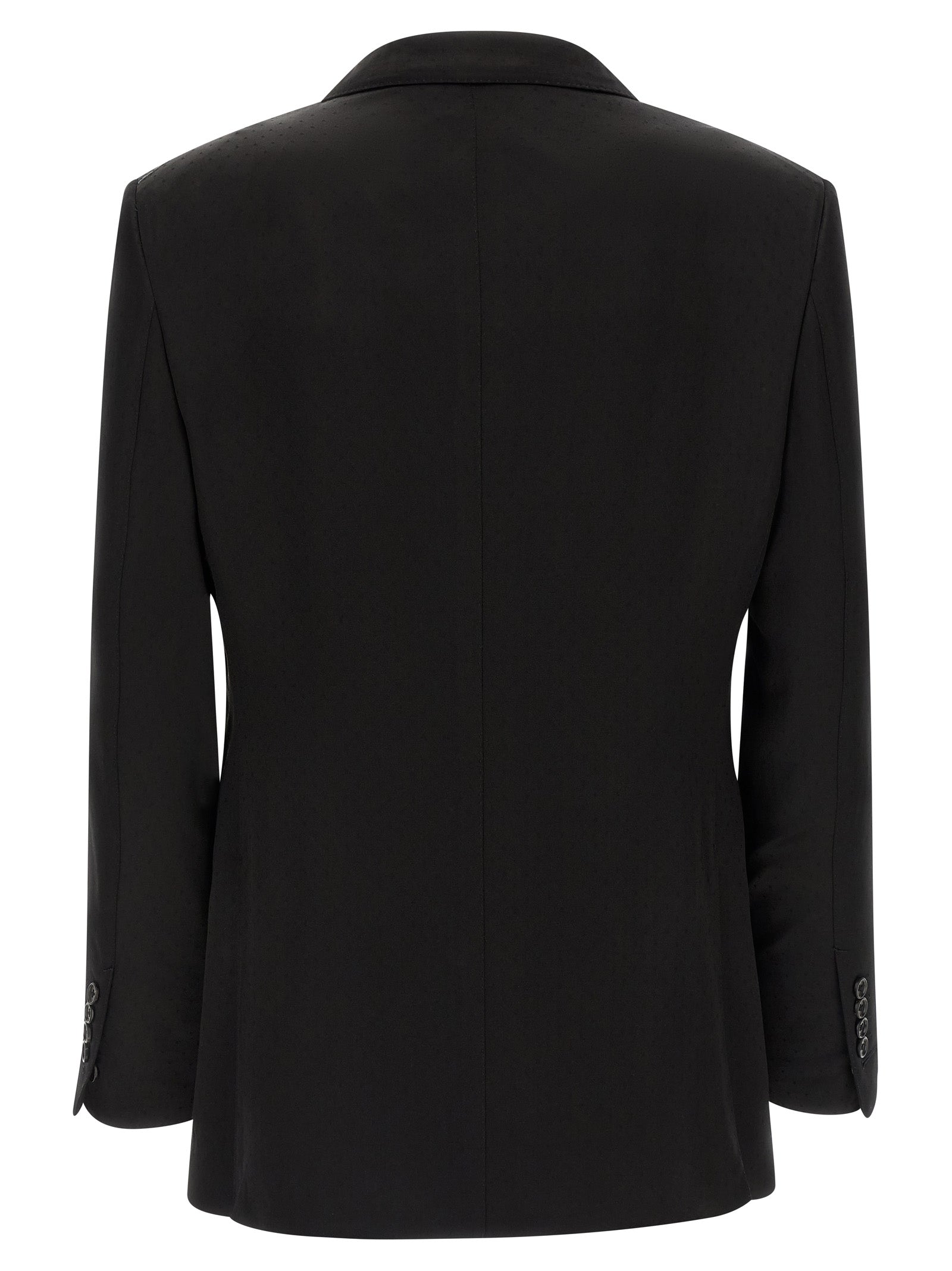 Blazer by Tom Ford for men in viscose silk & cupro black, horn & patterned features an sartorial silhouette, showcasing a sophisticated and sartorial for a truly sartorial finish.