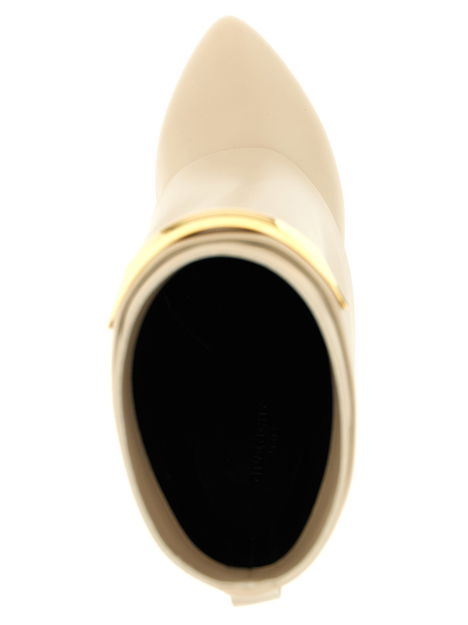 Wedge Ankle Boots by Givenchy for women in calfskin leather beige features an effortless chic silhouette from the Women's Calfskin Leather Wedge Ankle Boots collection, showcasing a effortless chic wedge and refined pointed toe style for an effortless chic look.