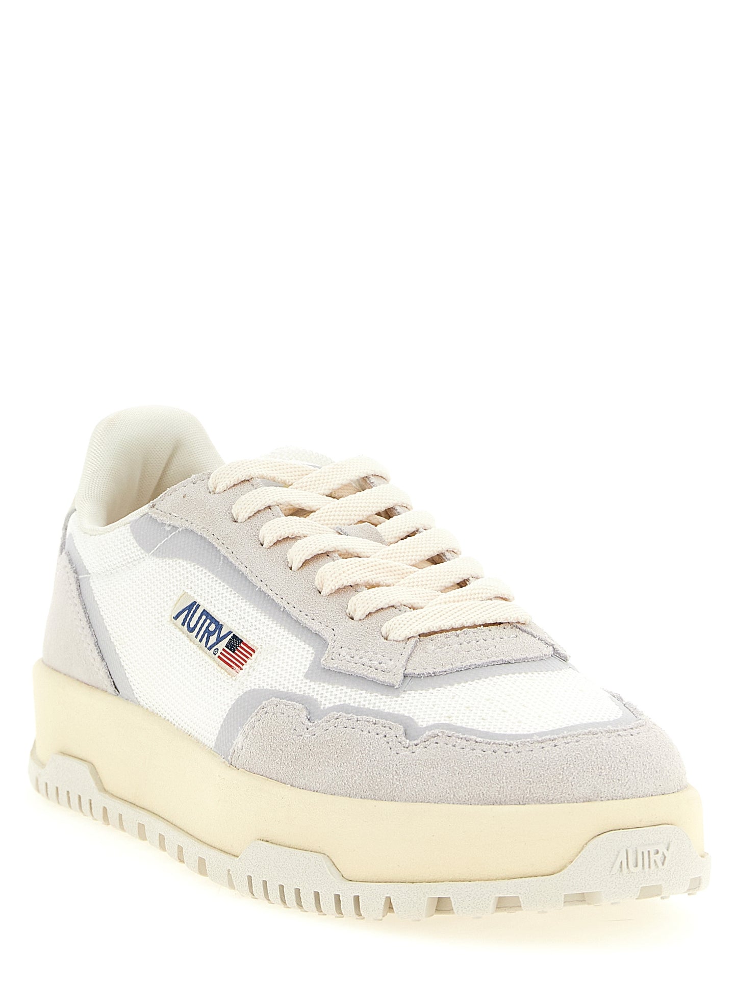 Sneakers by Autry for men in cotton terry suede leather & tu gray presents a impeccable silhouette as Cordura Men's Low Top Cotton Terry Suede Leather & TU Sneakers, expertly defined by a impeccable low-top style for a impeccable, high-fashion look.