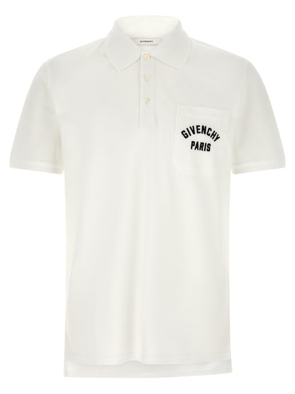 This Polo Shirt by Givenchy for men in cotton white presents a flawless silhouette, showcasing flawless detailing and a refined for a truly flawless aesthetic.