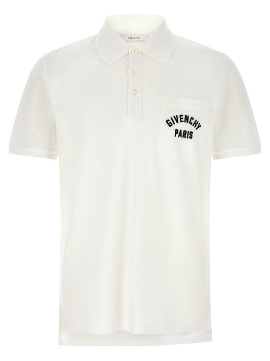 This Polo Shirt by Givenchy for men in cotton white presents a flawless silhouette, showcasing flawless detailing and a refined for a truly flawless aesthetic.