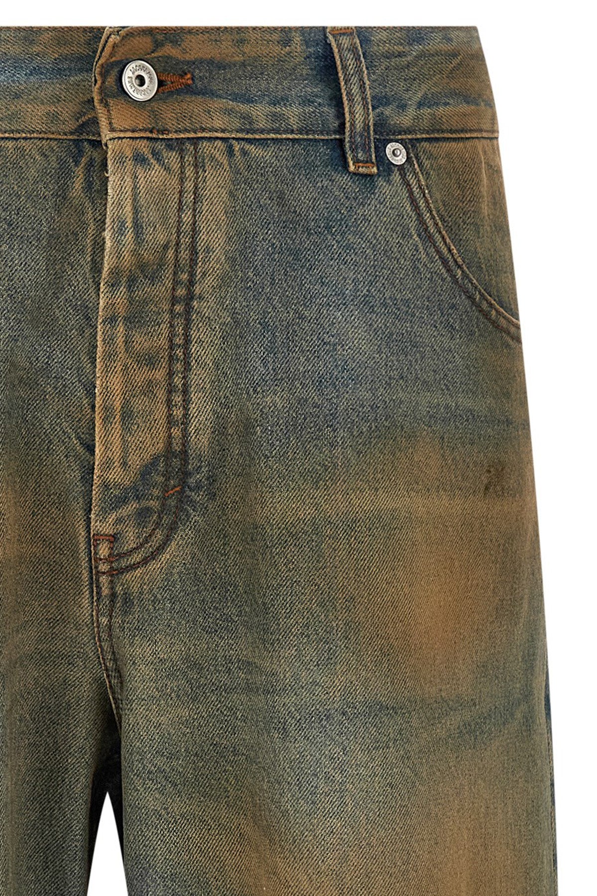 Jeans by Jacquemus for men in denim cotton multicolor features an refined tailoring silhouette, showcasing a premium straight-leg & relaxed-fit with a and long cut for a refined tailoring look.