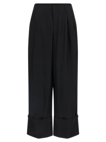 Trousers by Darkpark for women in lyocell & viscose black features an on trend silhouette, showcasing a sophisticated with a long and for an on trend finish.