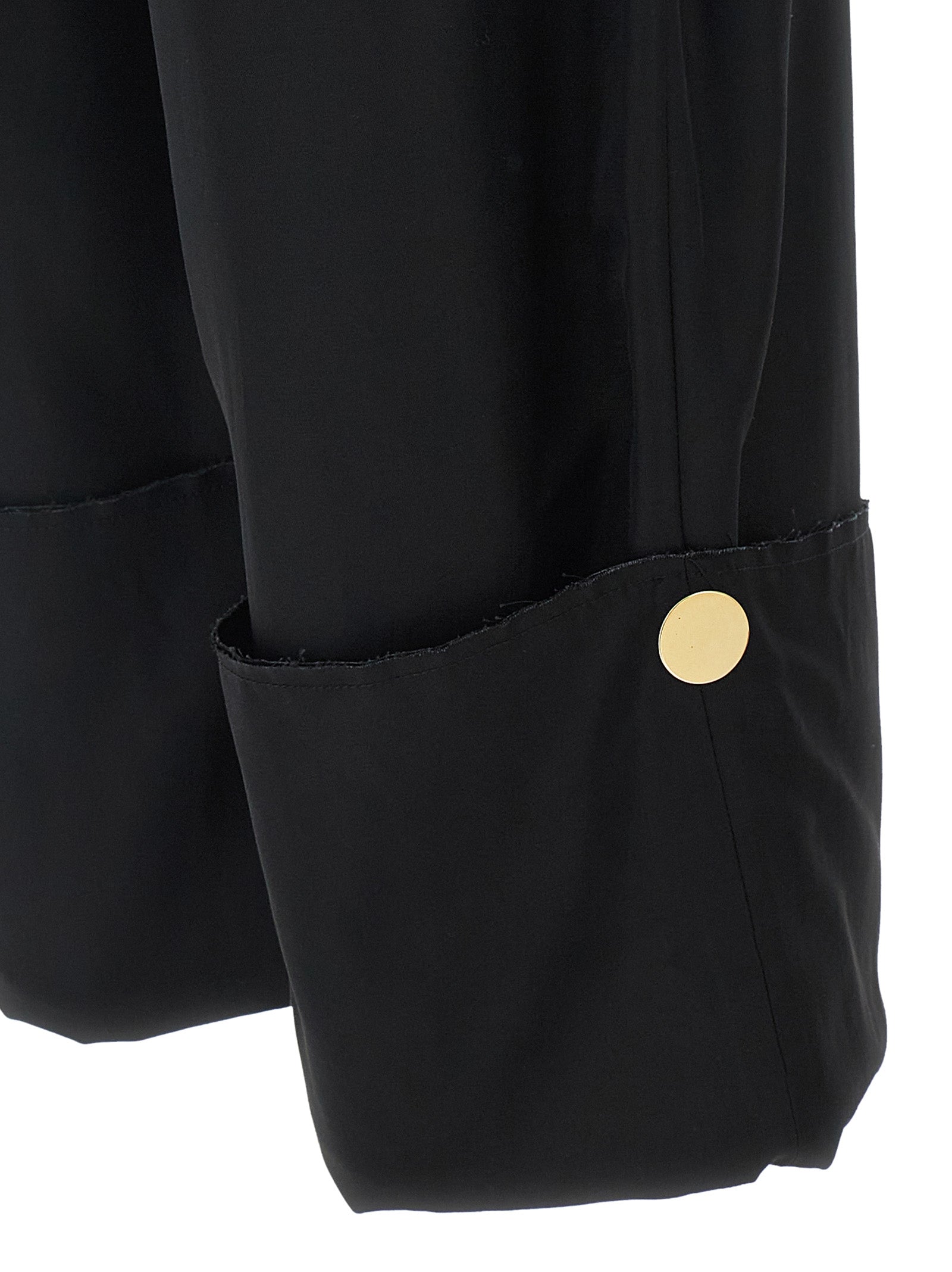Trousers by Darkpark for women in lyocell & viscose black features an sartorial silhouette, showcasing a precise and long with a sartorial for a refined look.
